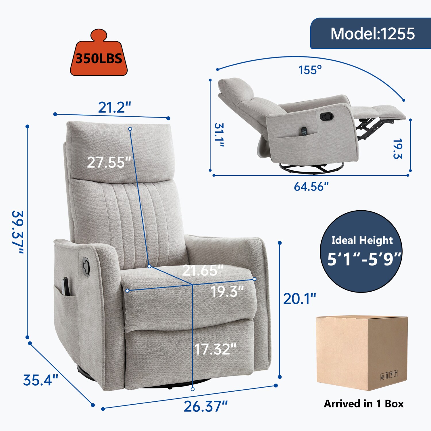 Streamdale Furniture W1803P321838 recliners - View #2