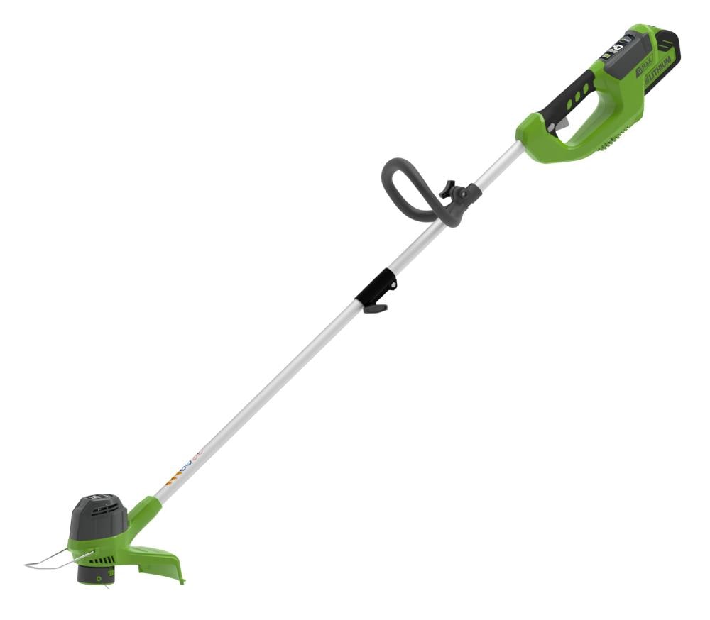 Greenworks 2101602 40-volt Max 12-in Straight Shaft Battery String Trimmer (Battery and Charger Included)