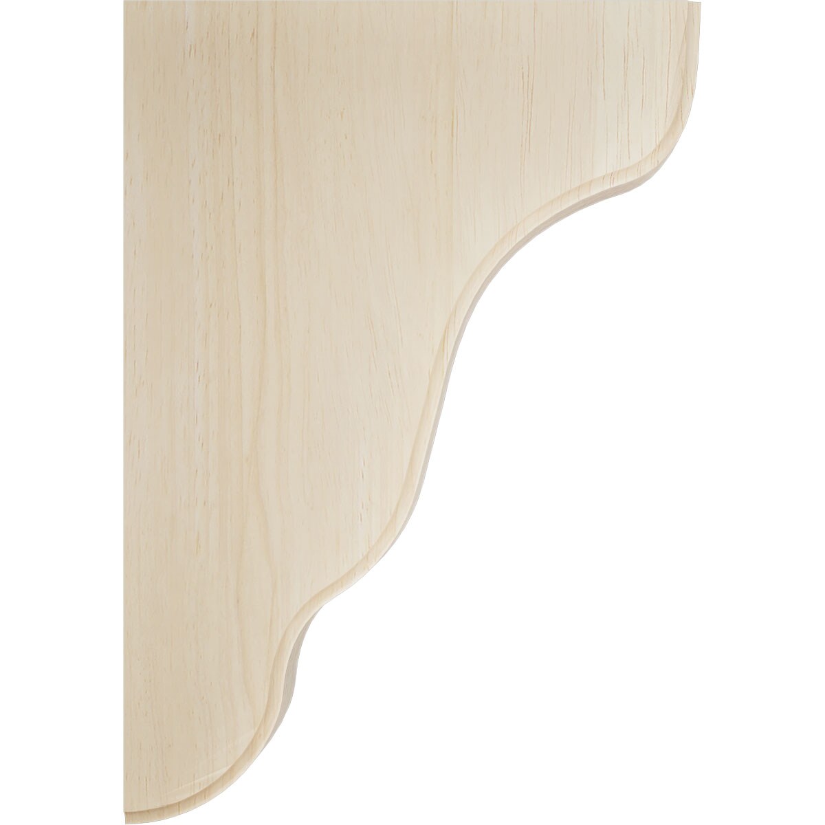 Ekena Millwork BKTW02X05X08PLRW Exterior-Brackets-Braces - View #3