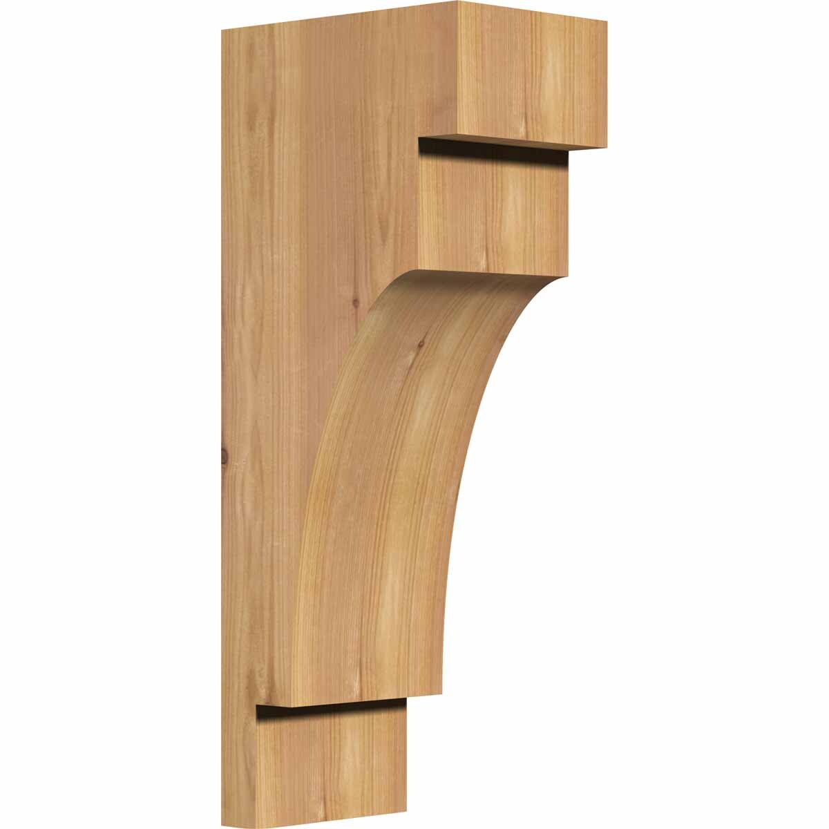 Ekena Millwork COR06X08X20MED00SWR 5.5-in x 8-in x 20-in Mediterranean Unfinished Western red cedar Wood Paintable/Stainable Corbel