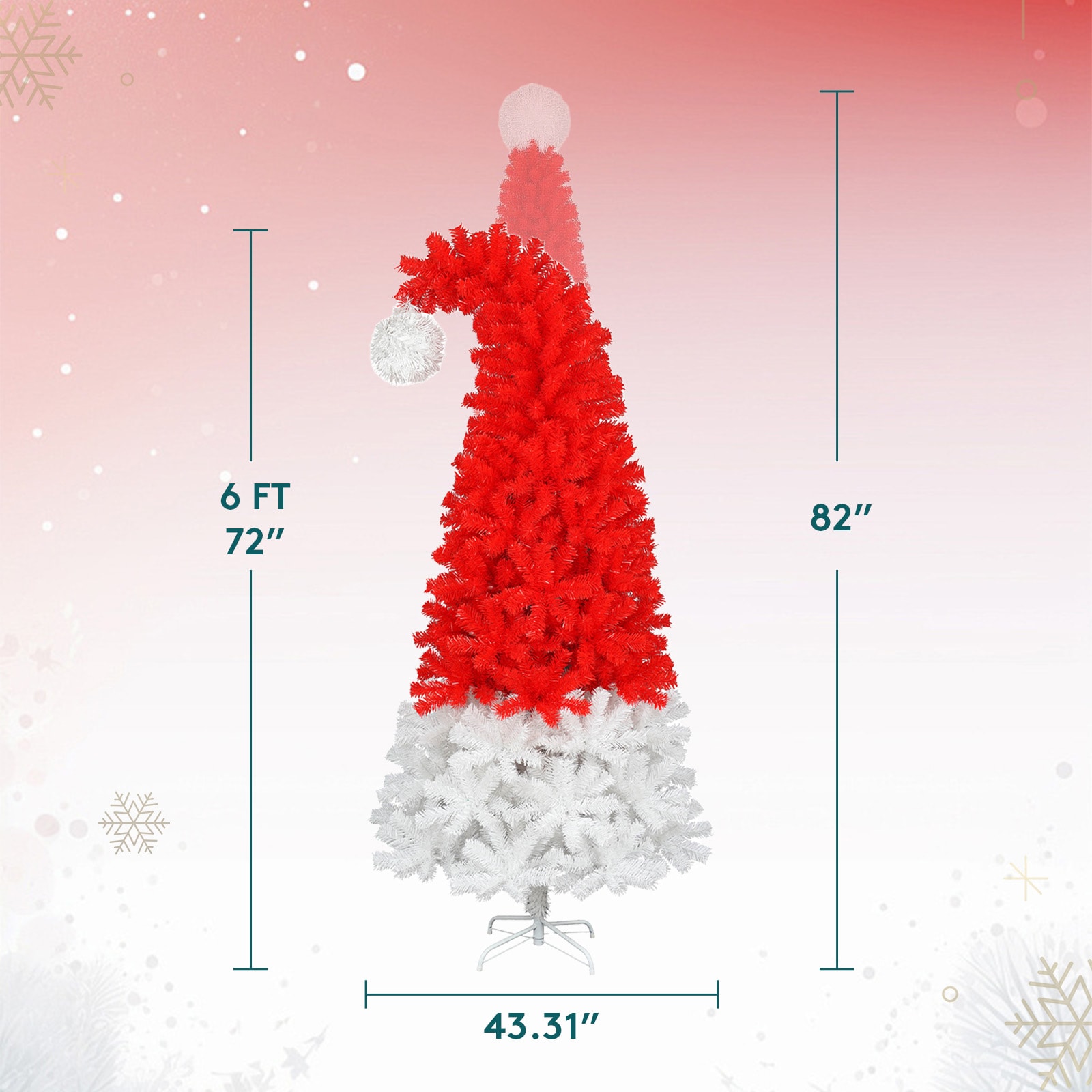 Serwall SW-A122-006-6FT Artificial-Christmas-Trees - View #3