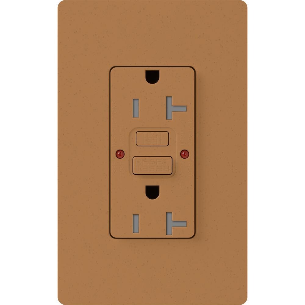 Lutron car-20-dfdu-br Claro Receptical 20?A減光のグロスカラーDim