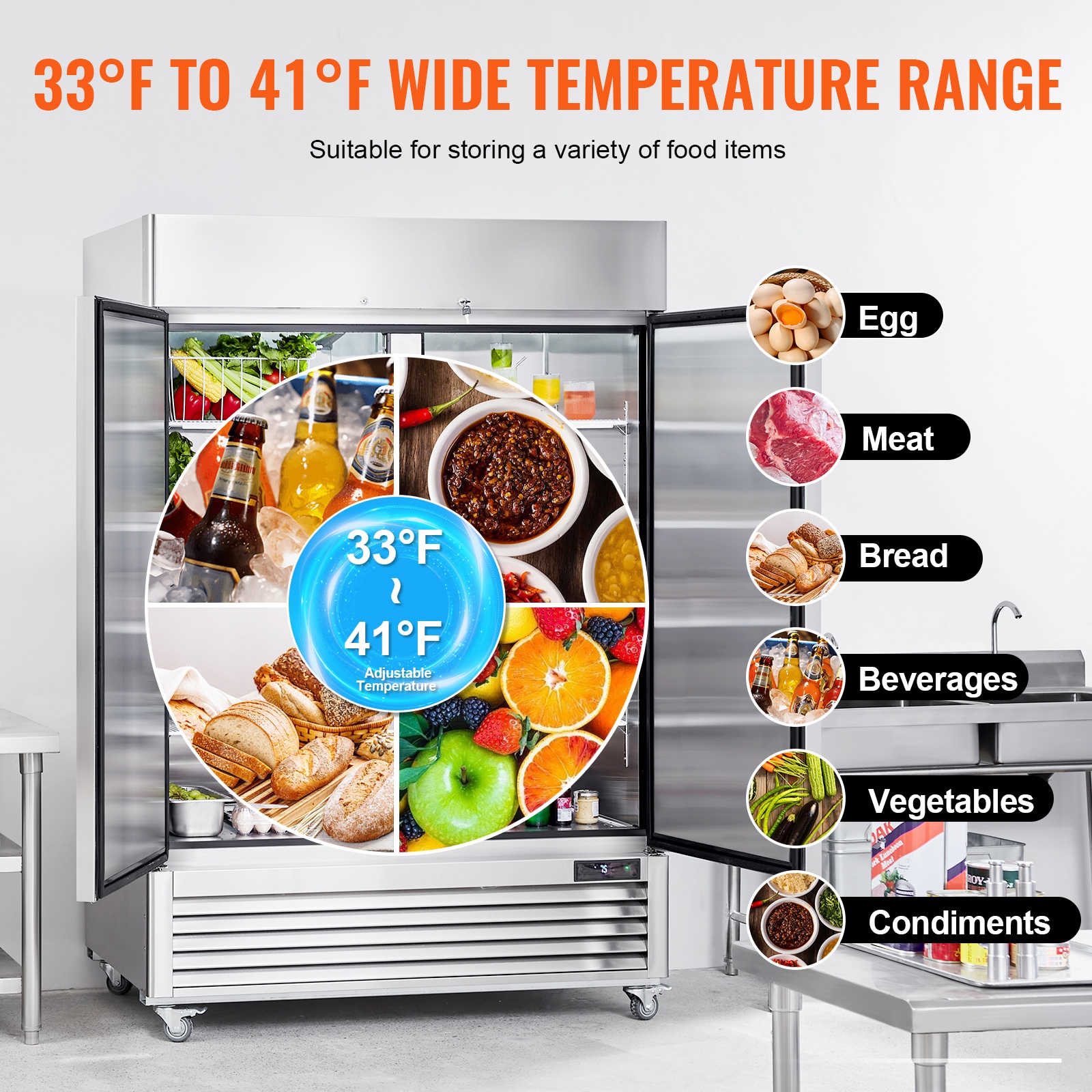 VEVOR SCLSSYLJMCLZ03842V1 Commercial-Refrigerators - View #5