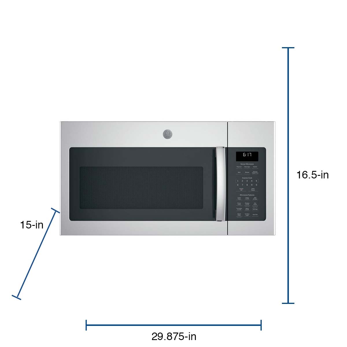 Lowe's 1.7-cu ft 1000-Watt Over-the-range Microwave (Stainless Steel) | UMV1170LS
