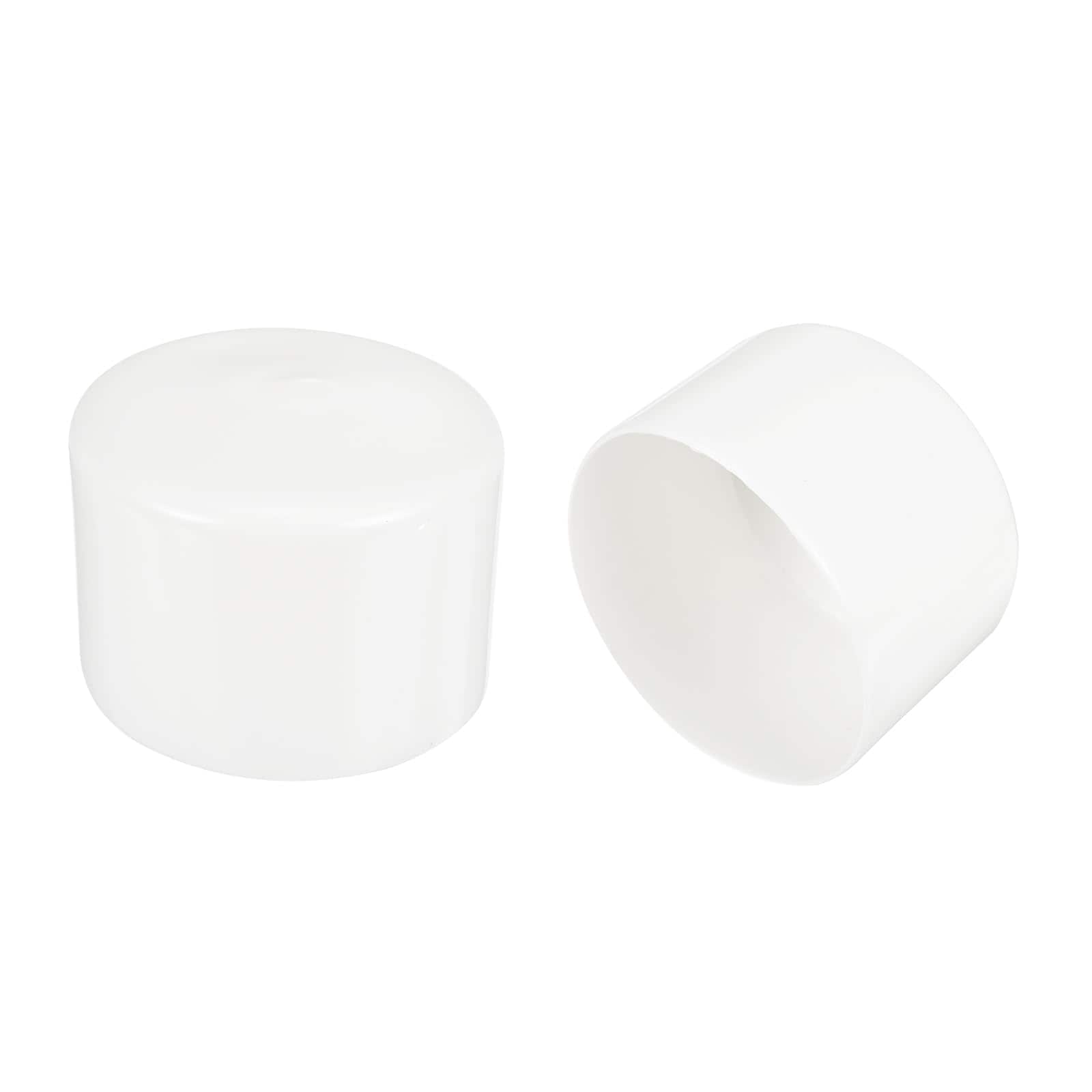 Adrinfly 10 pcs 75mm 3 Inch White Rubber End Caps Vinyl Plug Insert for ...
