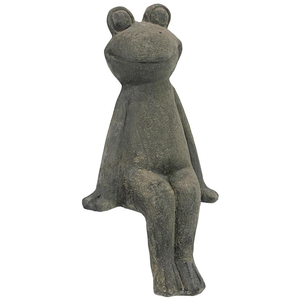 Design Toscano FU84536 16.5-in H x 9-in W Multiple Colors/Finishes Frog Garden Statue