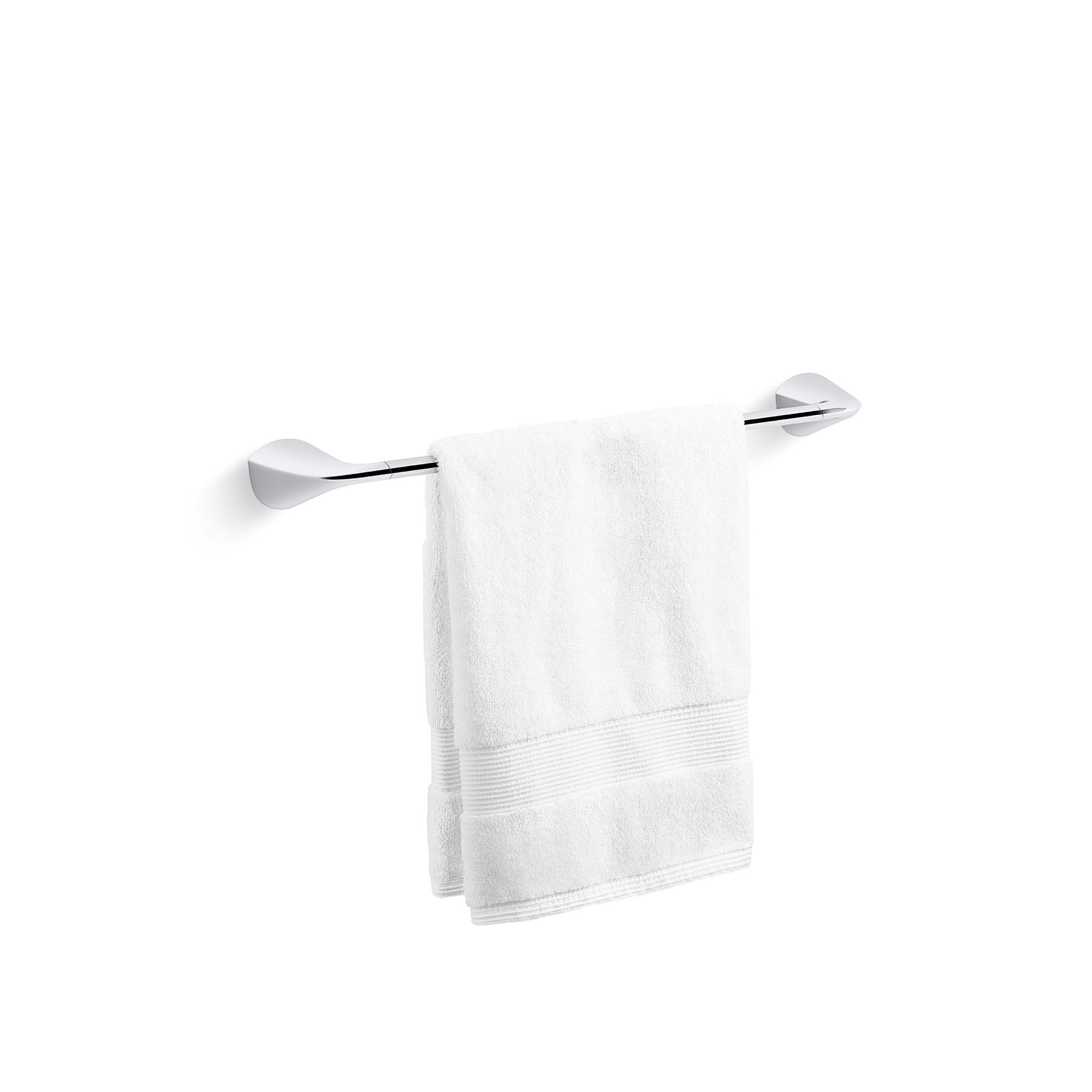 KOHLER Avail Vibrant Brushed Moderne Brass Wall Mount Single Towel
