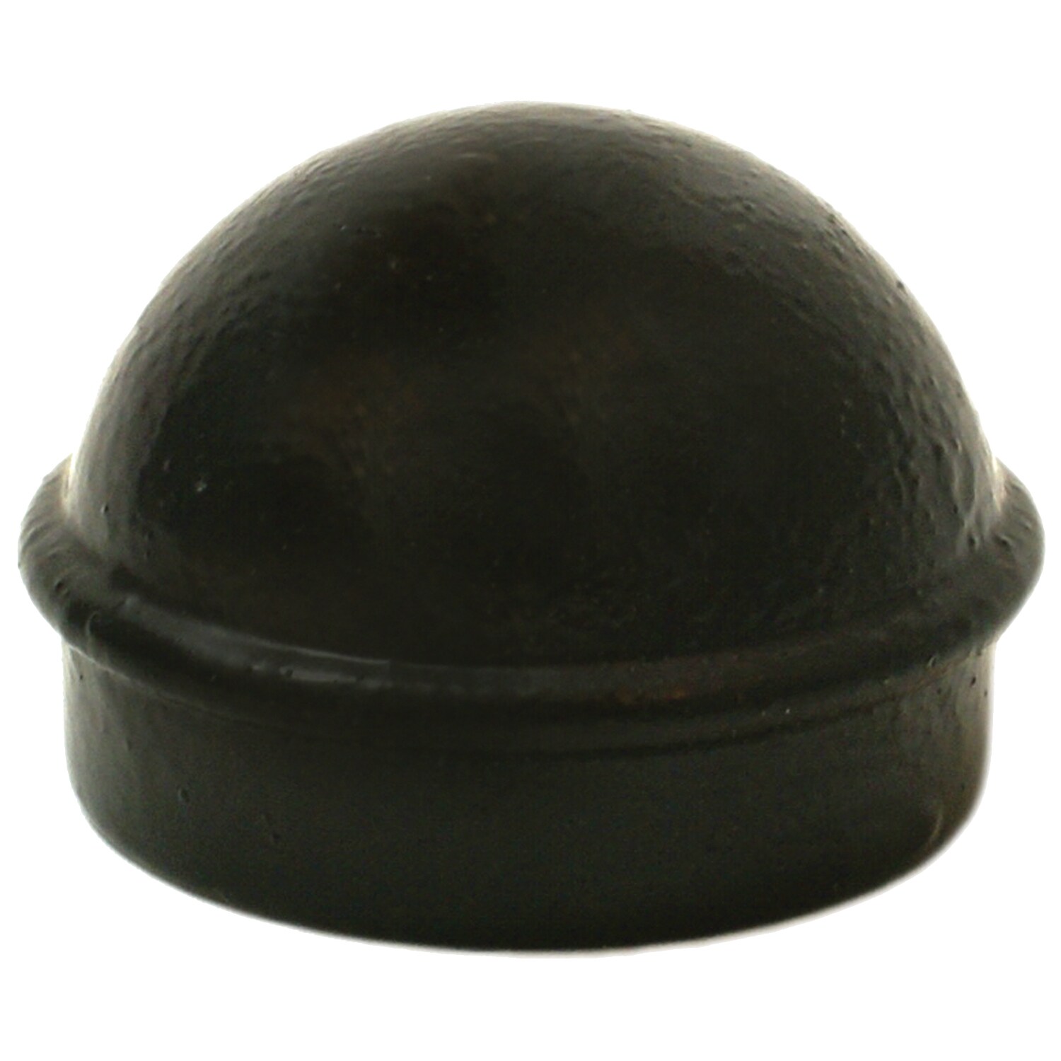 thumbnail interactive-video image 1 of Black Chain Link Fence 1 5/8" Round Dome External Post Caps | Steel 1 of 14