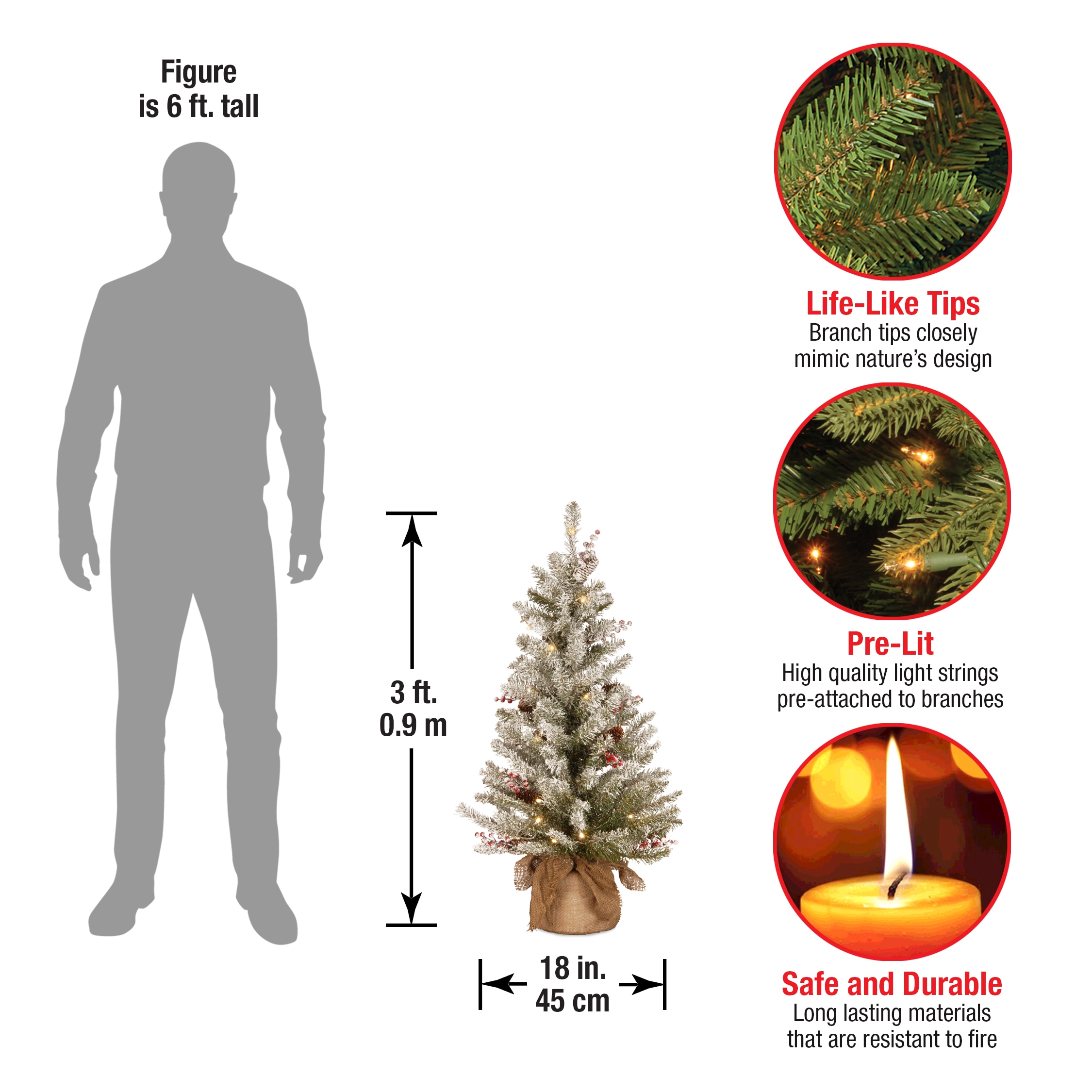 National Tree Company DUF-300-30-B1 Artificial-Christmas-Trees - View #5
