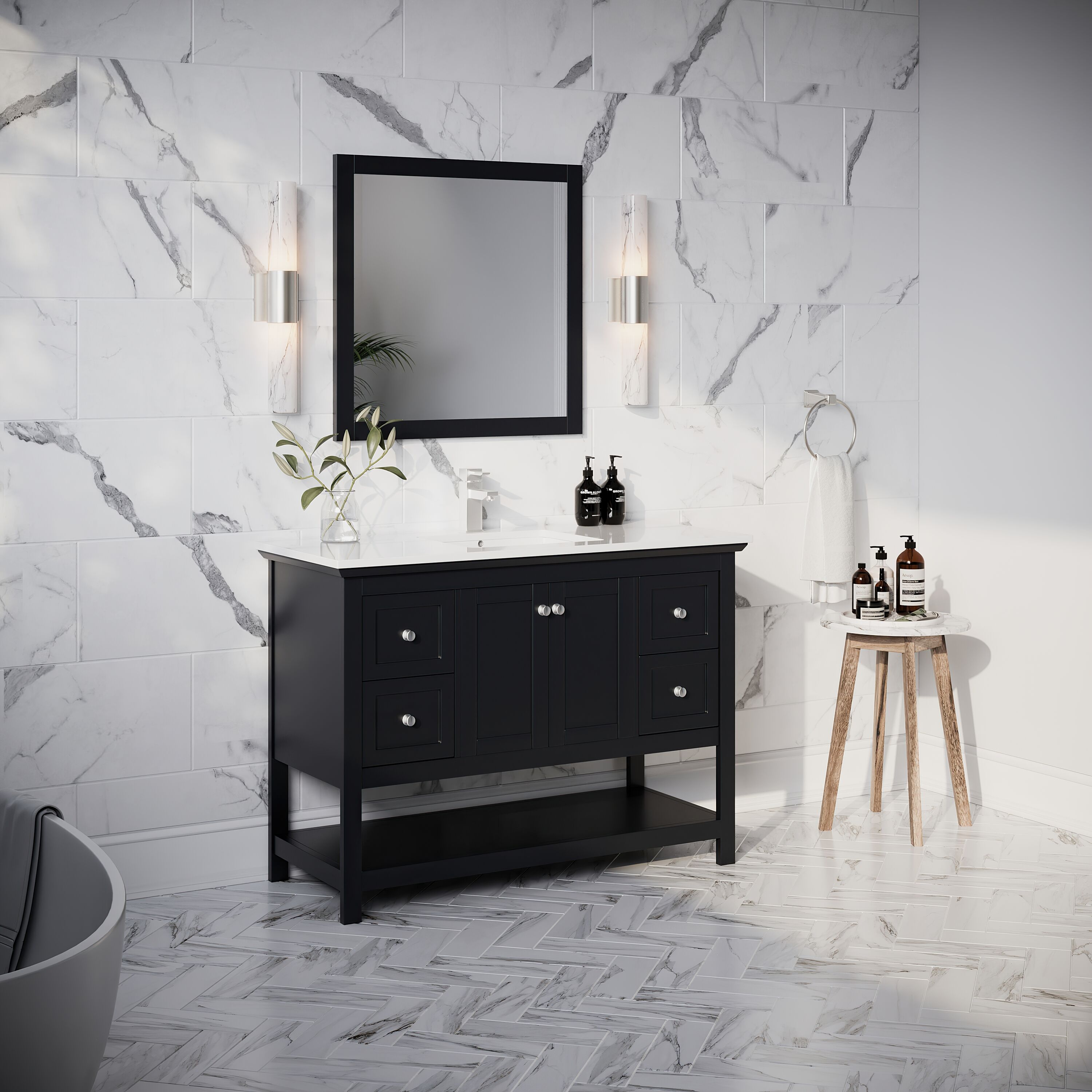 Fresca FVN2348BL Bath-Vanity-Combo - View #4