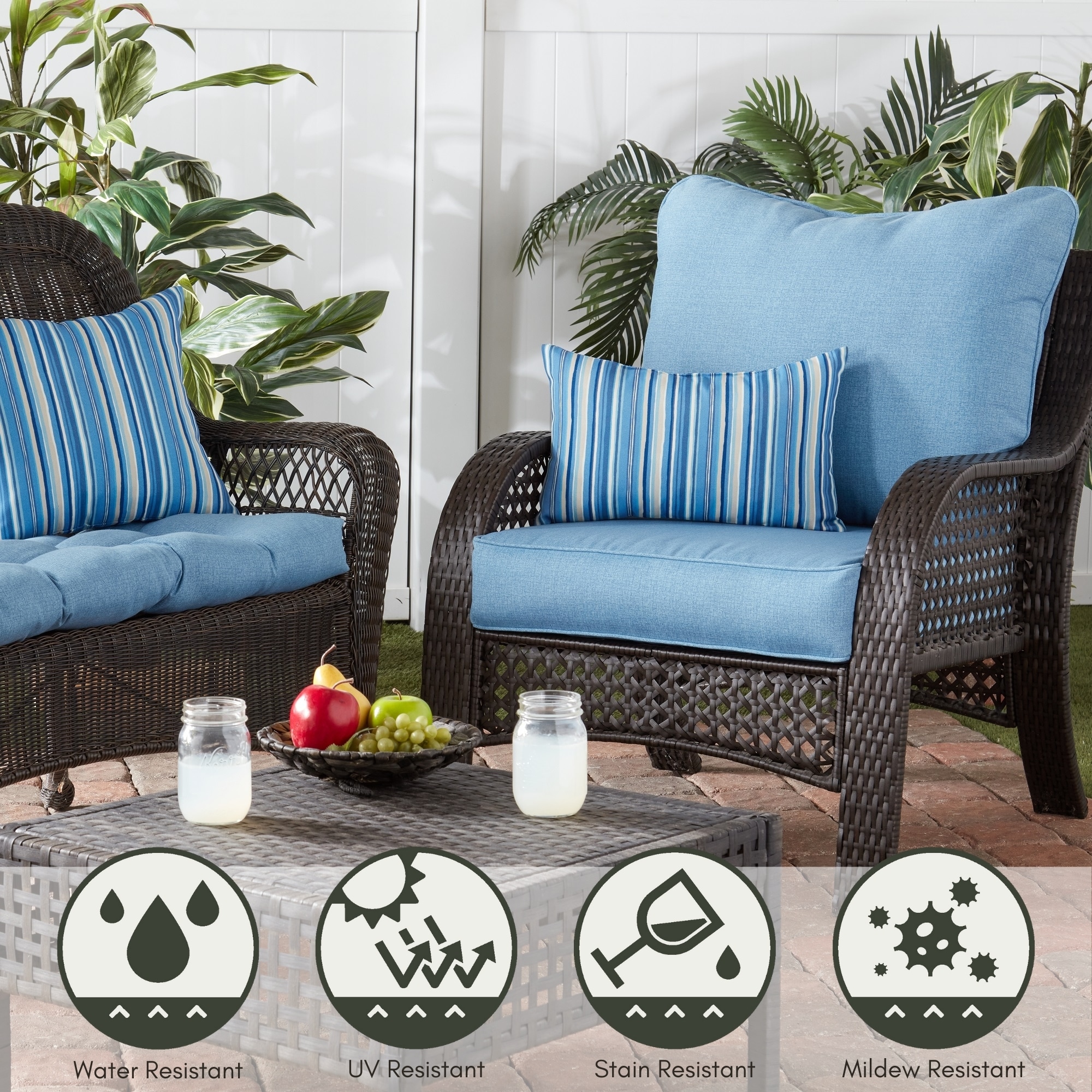 Greendale Home Fashions OC7820-DENIM Patio-Furniture-Cushions - View #6