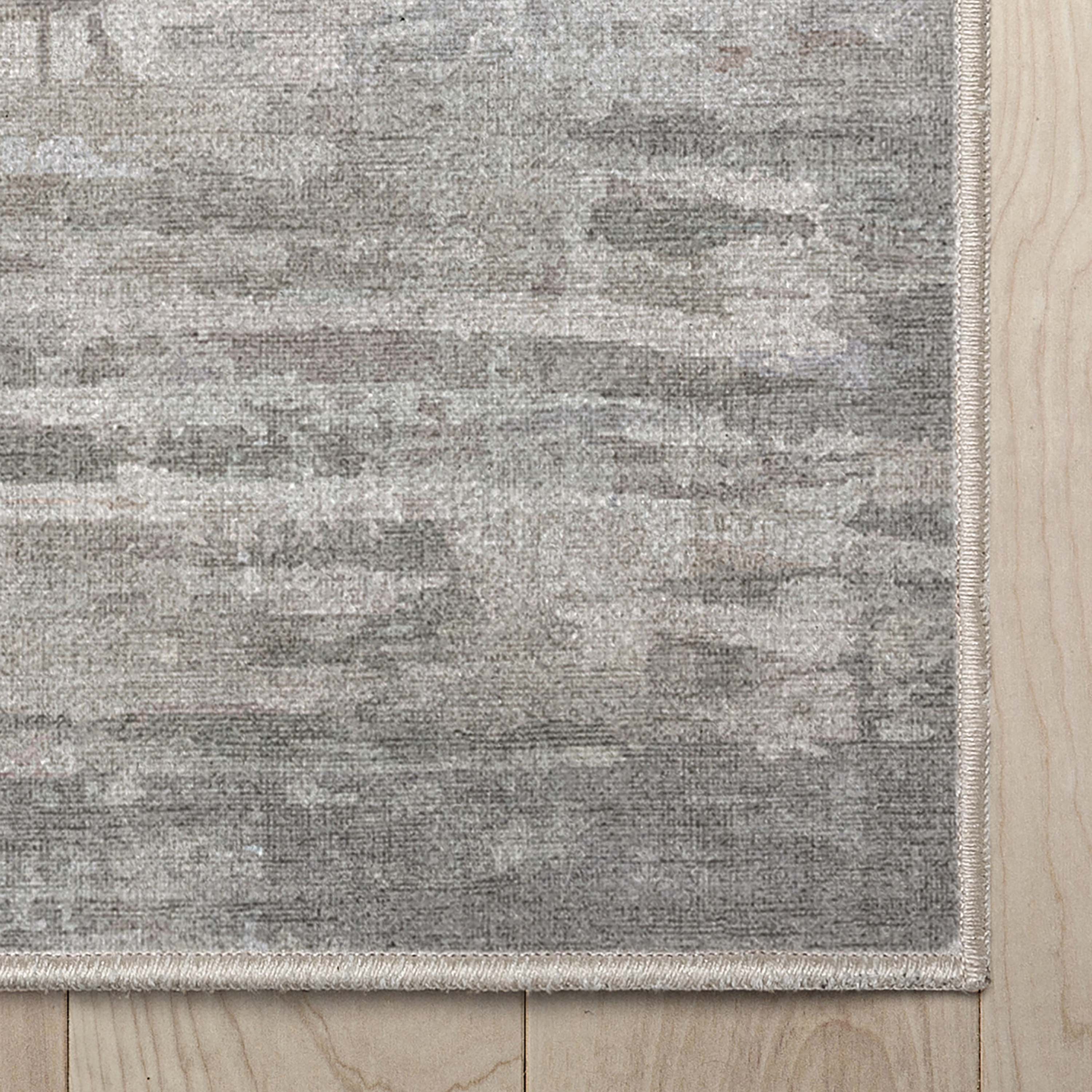 Havana Beige and Blue Abstract Flat-Weave Area Rug 9'10" x 13'