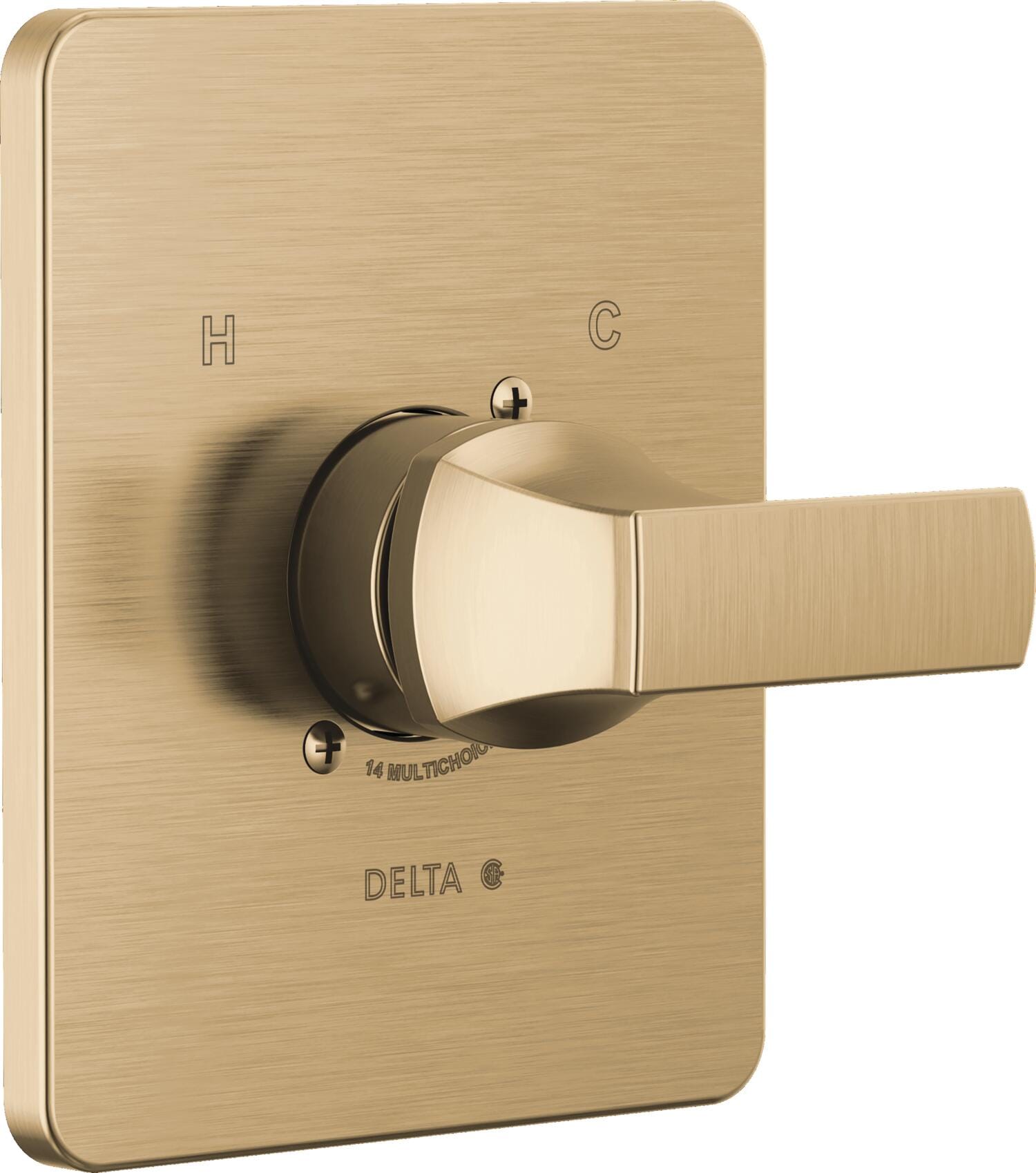 Delta T14037-CZ Velum Champagne Bronze 3.13-Inches Universal Bathtub/Shower Diverter 0.5-Inches -ID