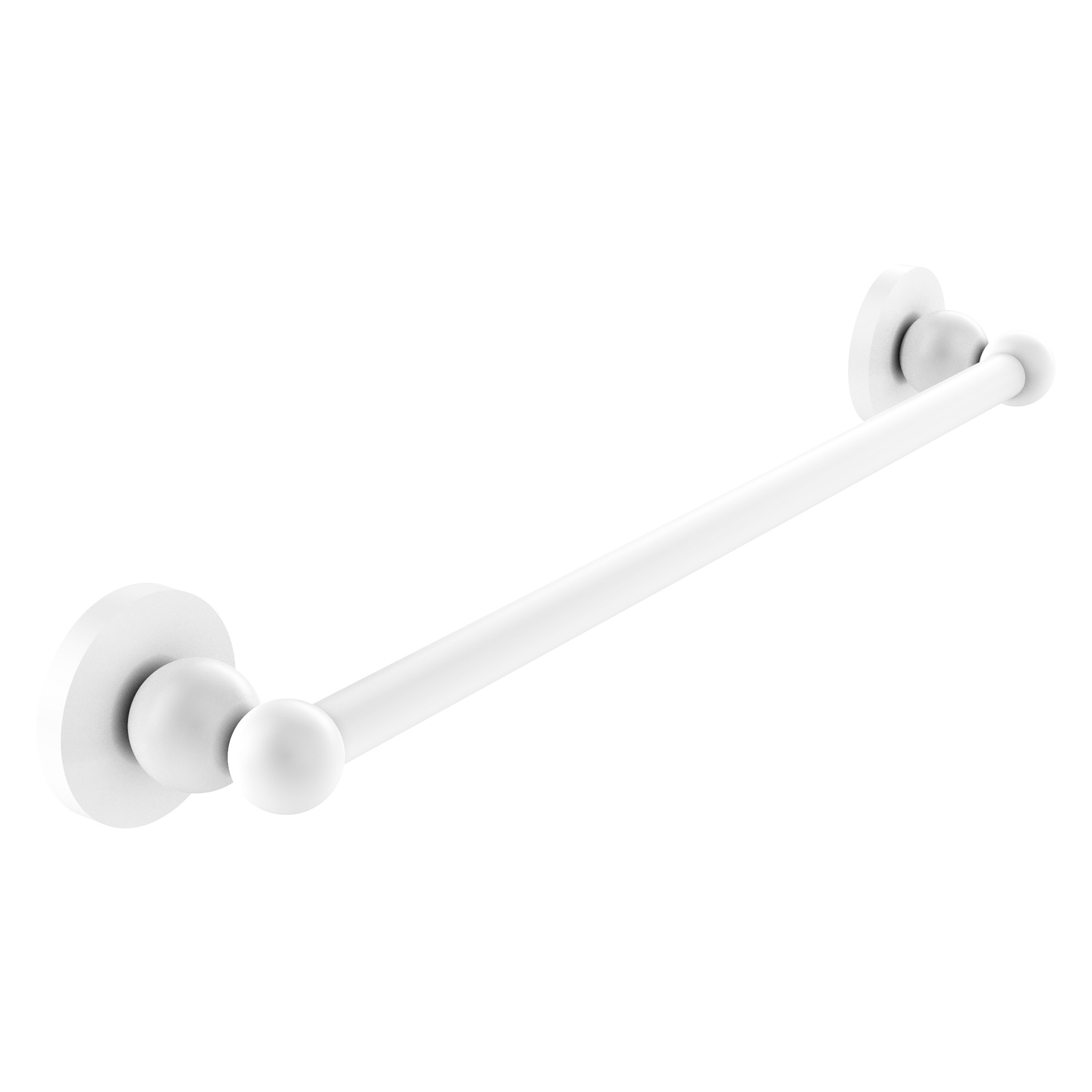 Allied Brass BL-41/30-WHM Bolero 30-in Matte White Wall mount Single Towel Bar