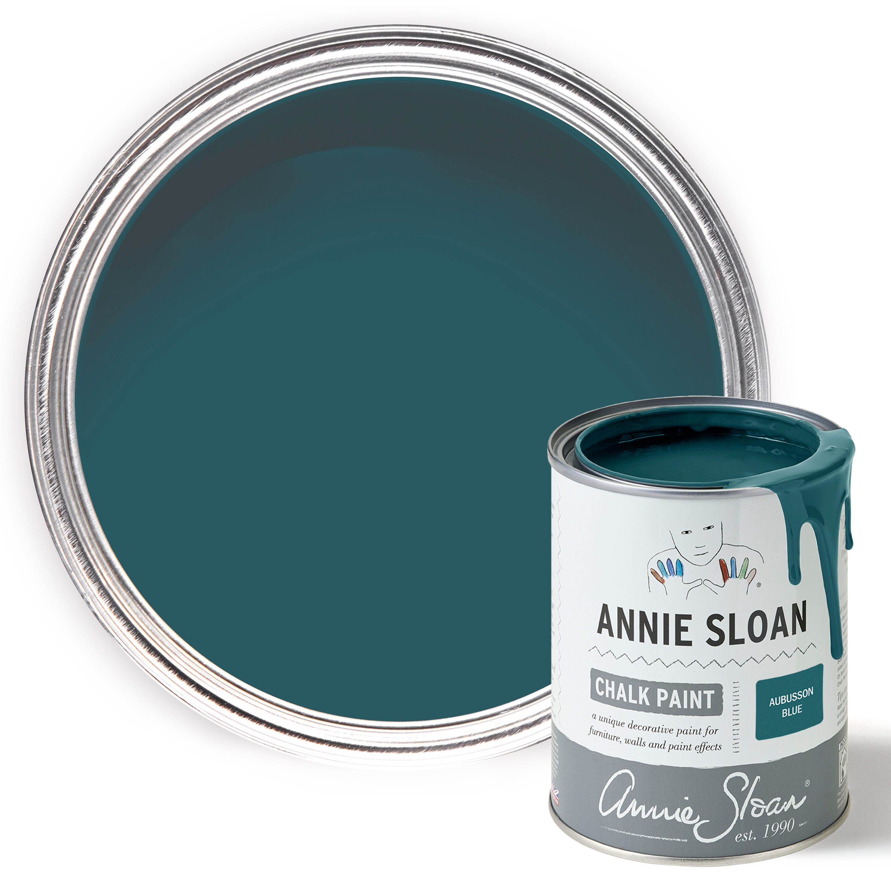 Annie Sloan P004AUB.5001.01 Flat Aubusson Chalky ( 1-pint )