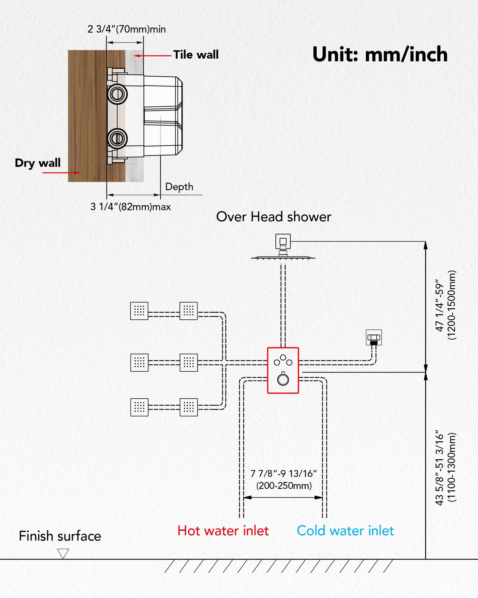 EVERSTEIN SFS1003-BK12 Tub-Shower-Faucets - View #12
