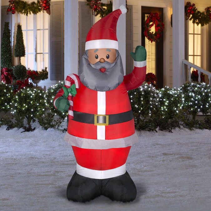 Gemmy 7-ft Lighted Santa Christmas Inflatable in the Christmas ...