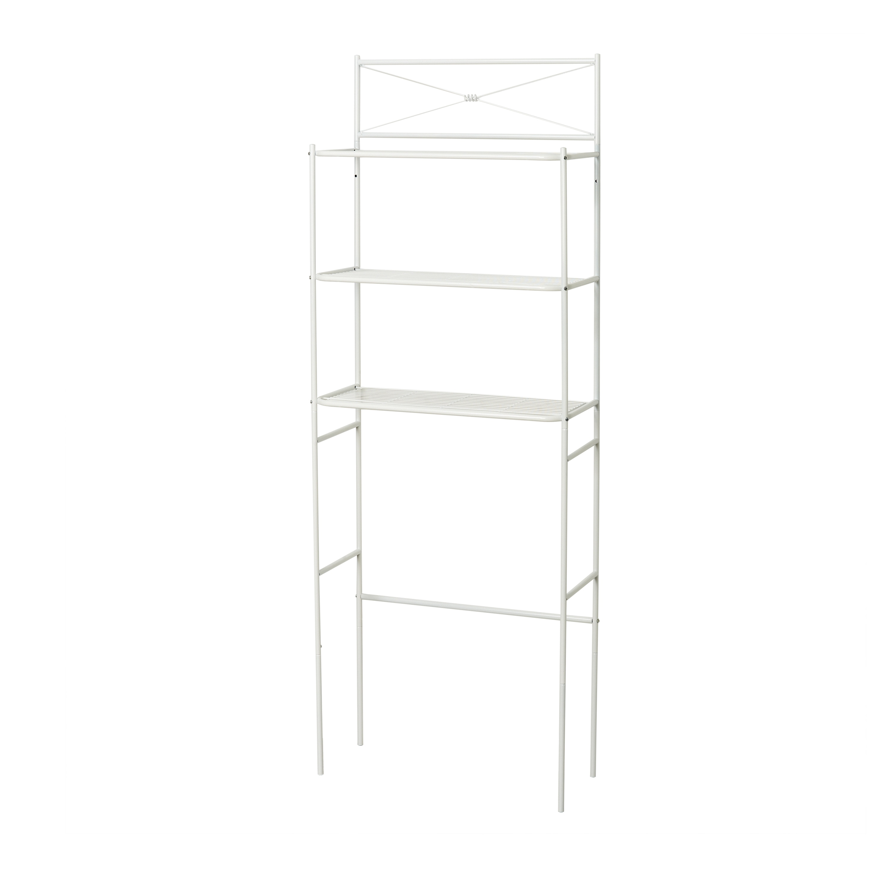 Zenith E2523WW 23.3-Inches x 64.6-Inches x 10.25-Inches White 3 -Shelf Over-the-Toilet Storage