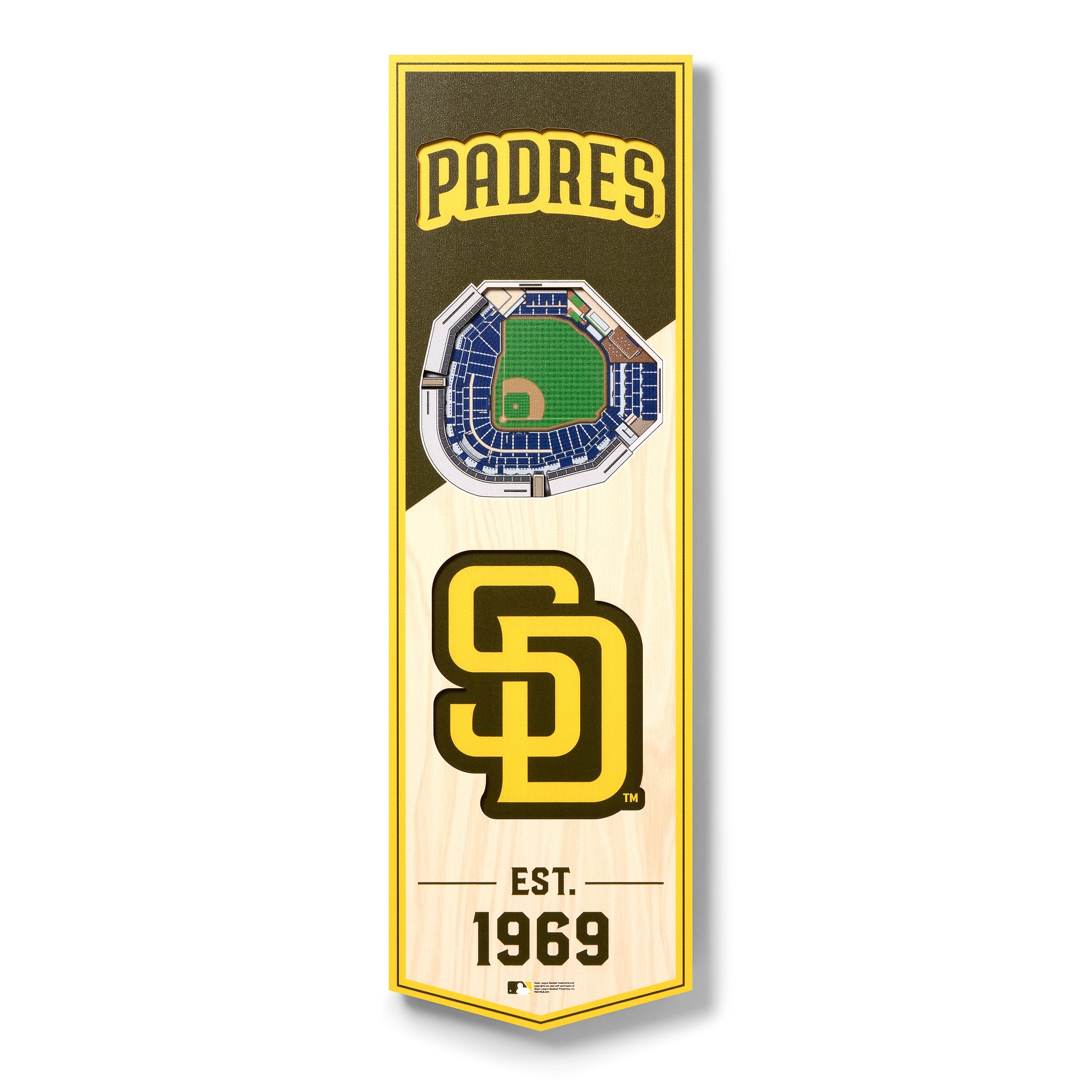 MLB - San Diego Padres Embossed State Emblem