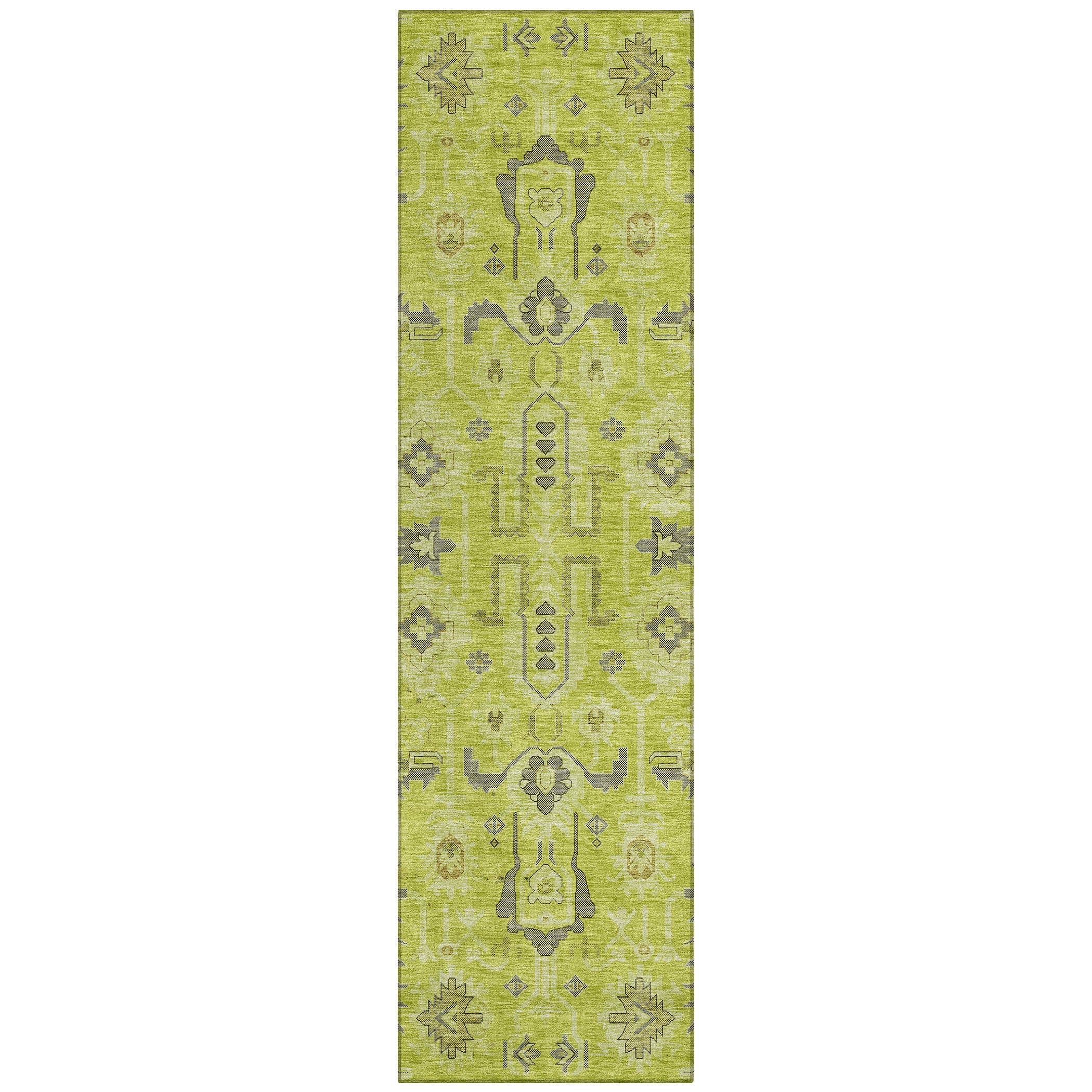 Addison Rugs ACN697AL2X8 Chantille ACN697AL 2 x 7 (ft) Polyester Aloe Rectangular Indoor/Outdoor Geometric Machine washable Area rug