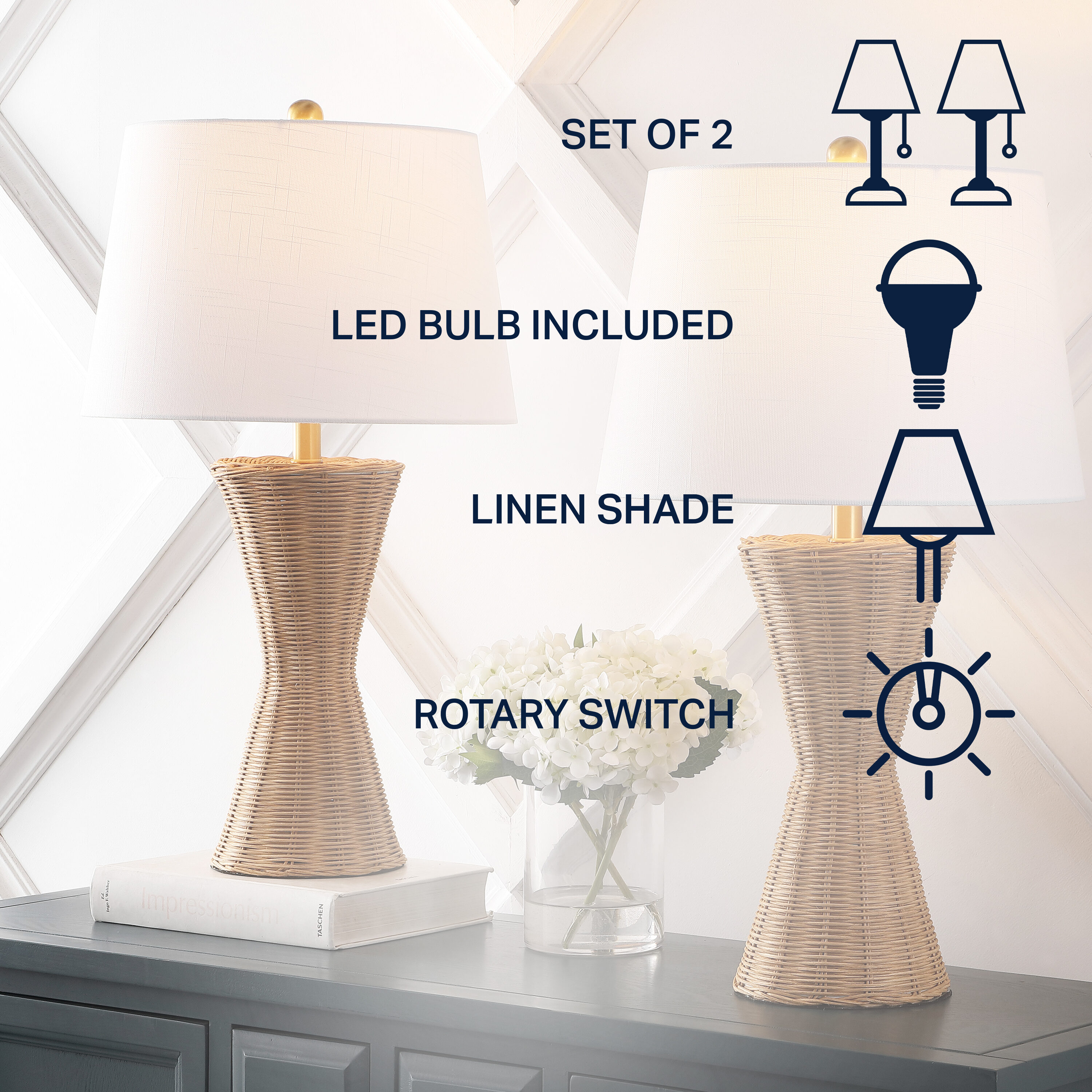 JONATHAN  Y JYL4048A-SET2 Table-Lamps - View #3