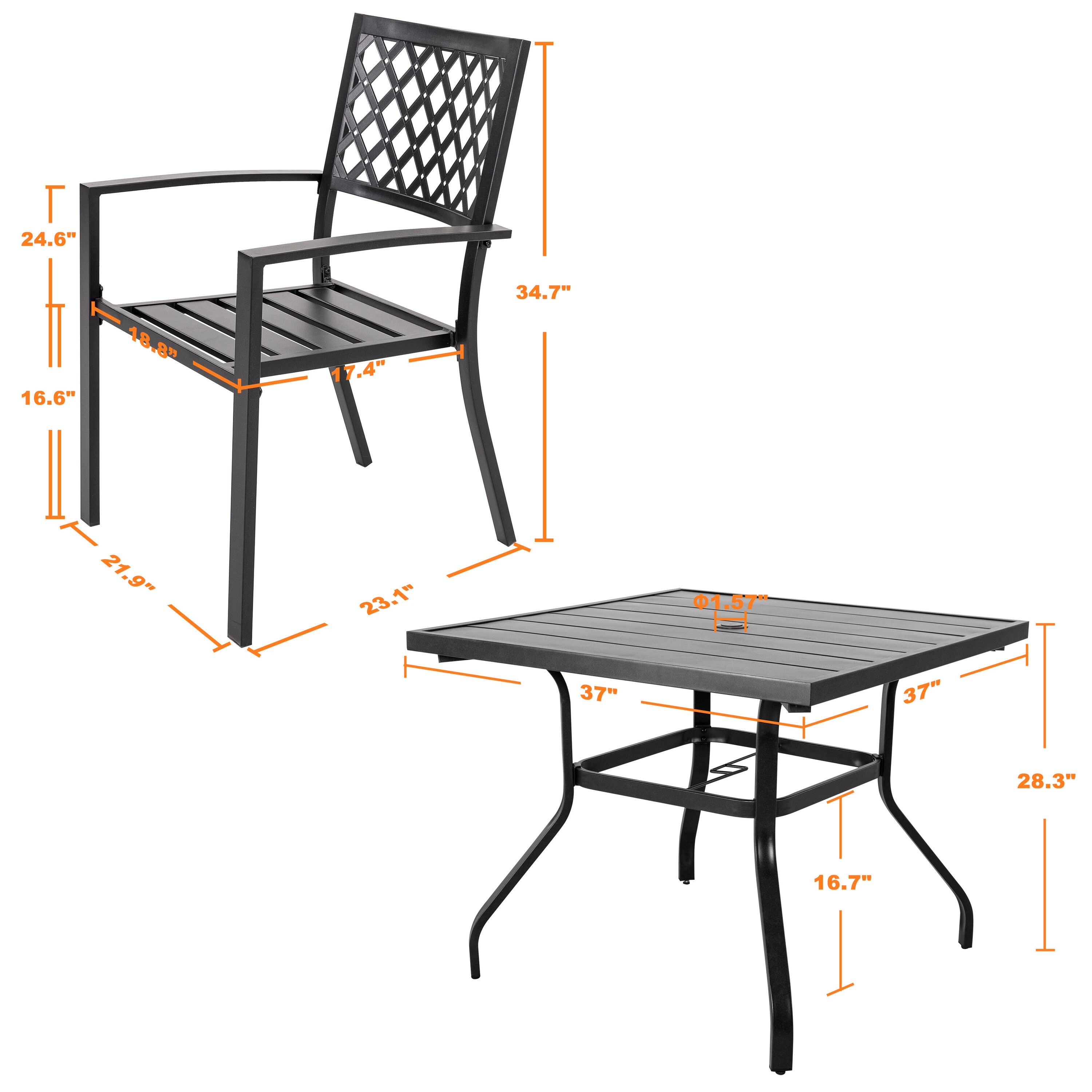 Nuu Garden SID007-01 Patio-Dining-Sets - View #8