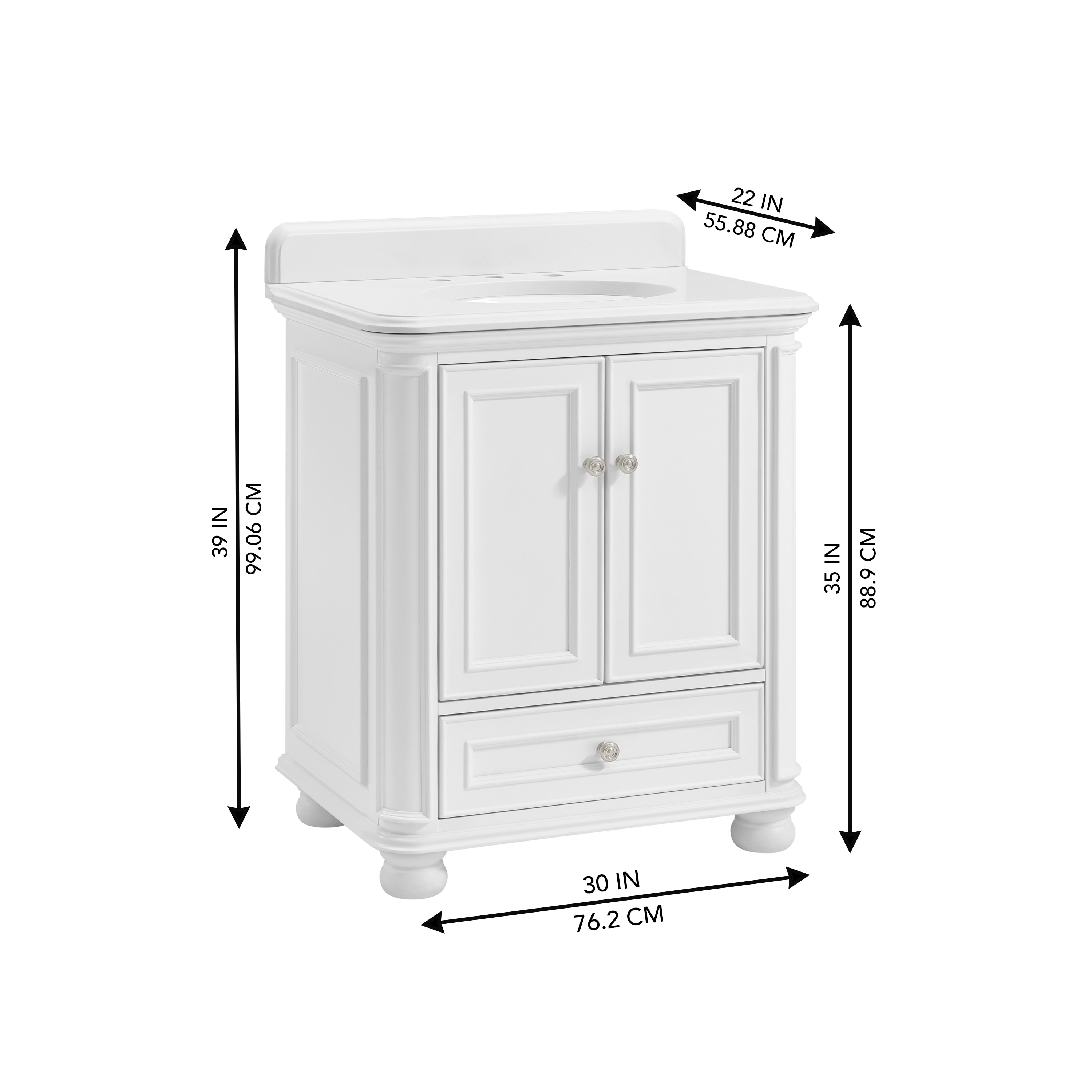 allen + roth 1116VA-30-201-901 Bath-Vanity-Combo - View #2