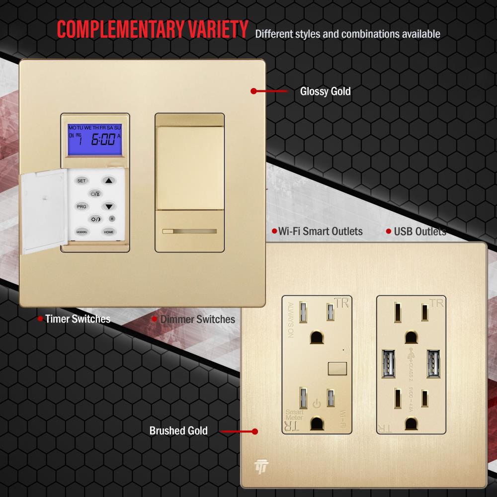 Enerlites SI8832-BGD-3PCS Electrical-Wall-Plates - View #3