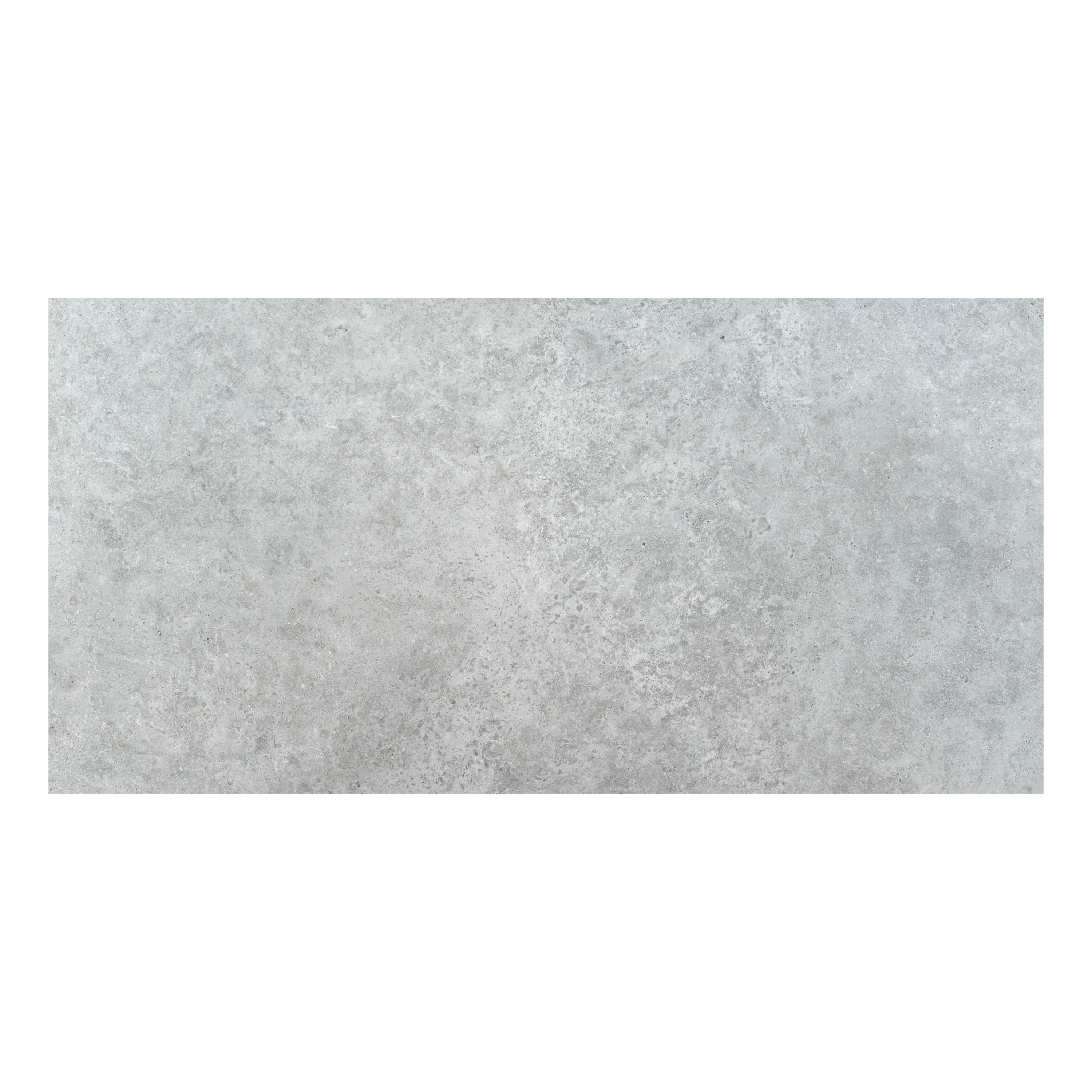 WonderLand LPAVNLUNSIL2448 24-in L x 48-in W x 0.79-in H Rectangle Lunar Silver/Matte Porcelain Paver Multi-pack