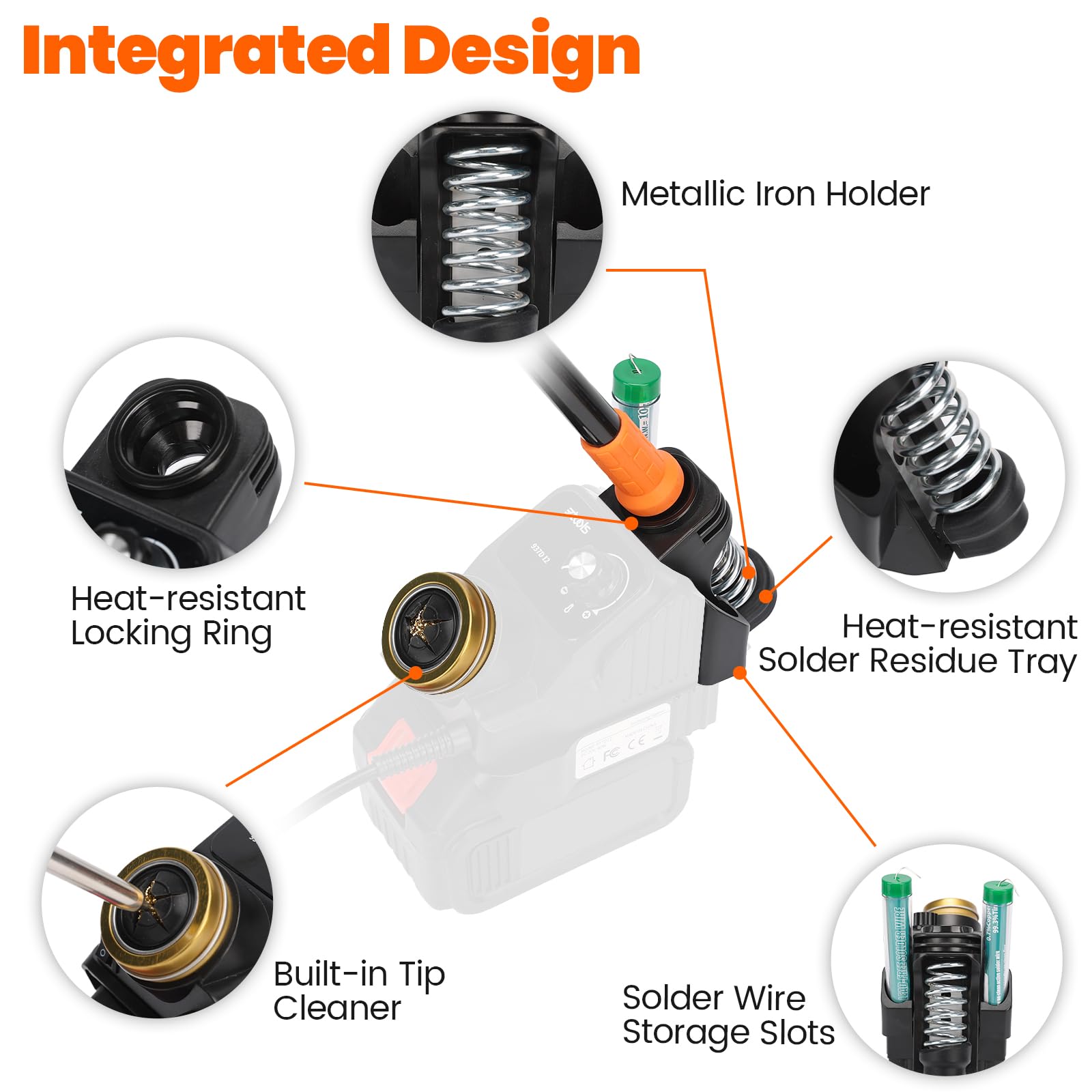 Adrinfly Cordless Soldering Station Portable Soldering Iron Kit ...