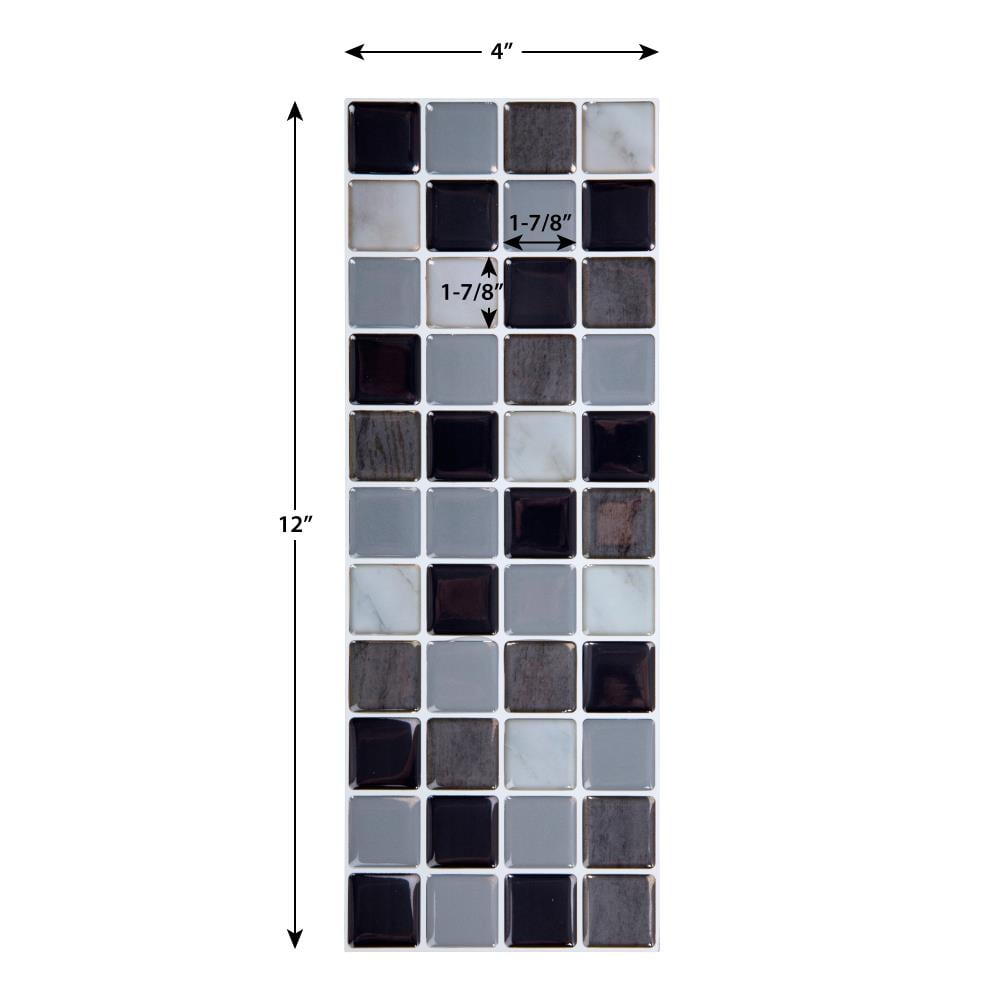 Truu Design 10-in W x 3.94-in H Self-adhesive Multiple Colors/Finishes ...