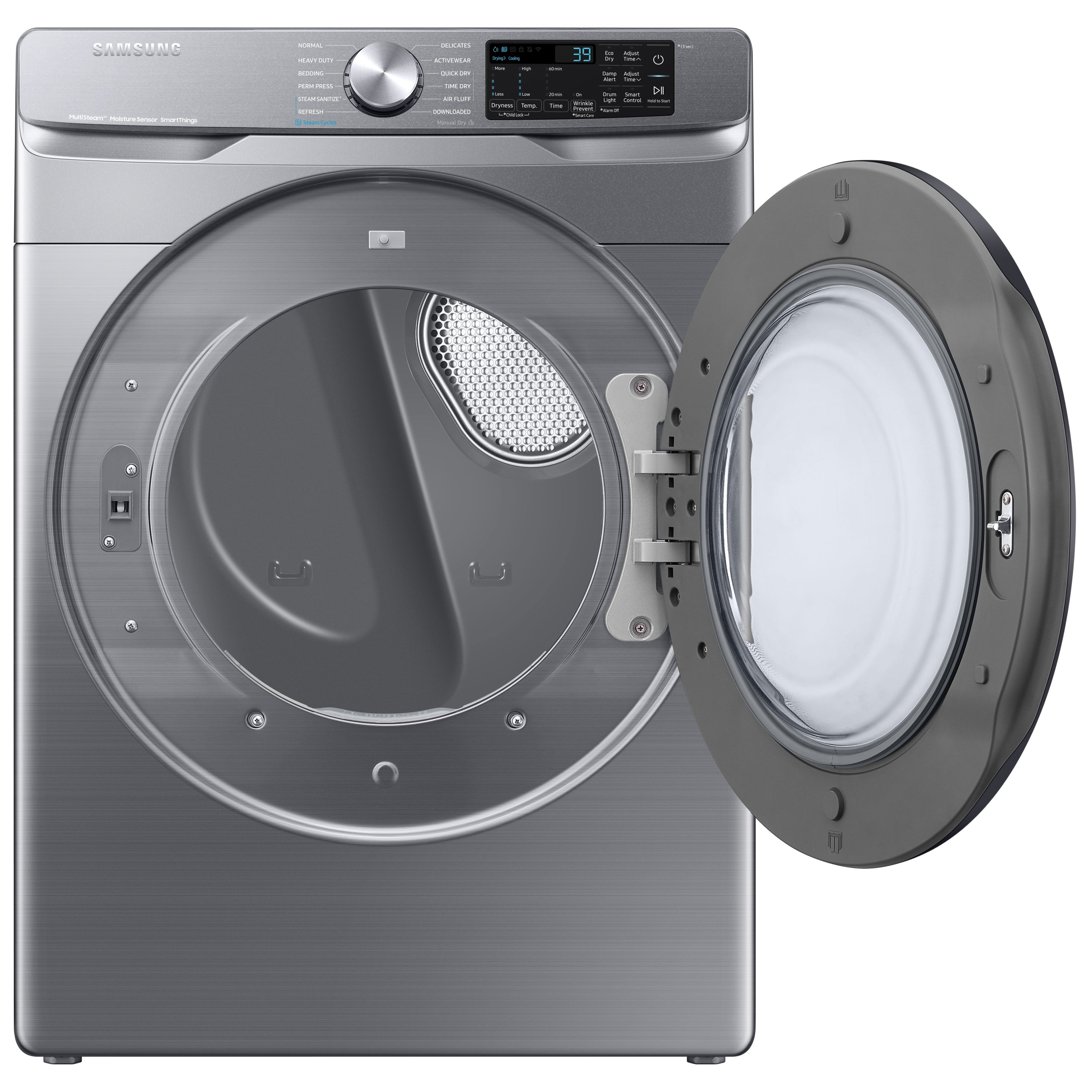 Morus 0.78 Cu.Ft. Vented Front Load Electric Dryer in Gray with Smart Sensor System