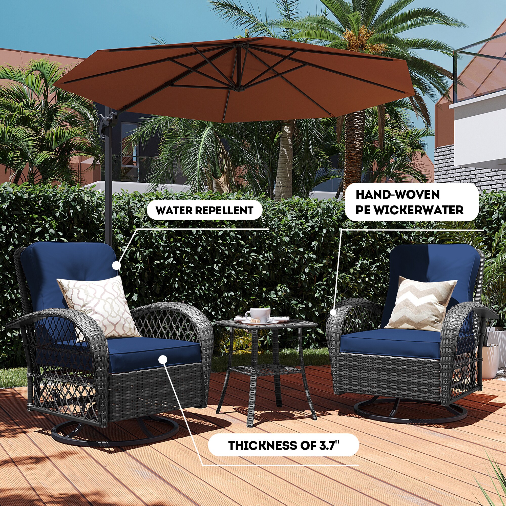 Patio Watcher LHY-Y-NABLUE-CJ Patio-Chairs - View #5