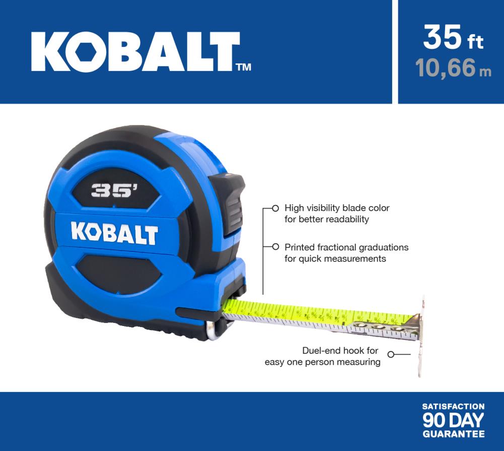 Kobalt Kobalt compact wide blade 35-ft Tape Measure