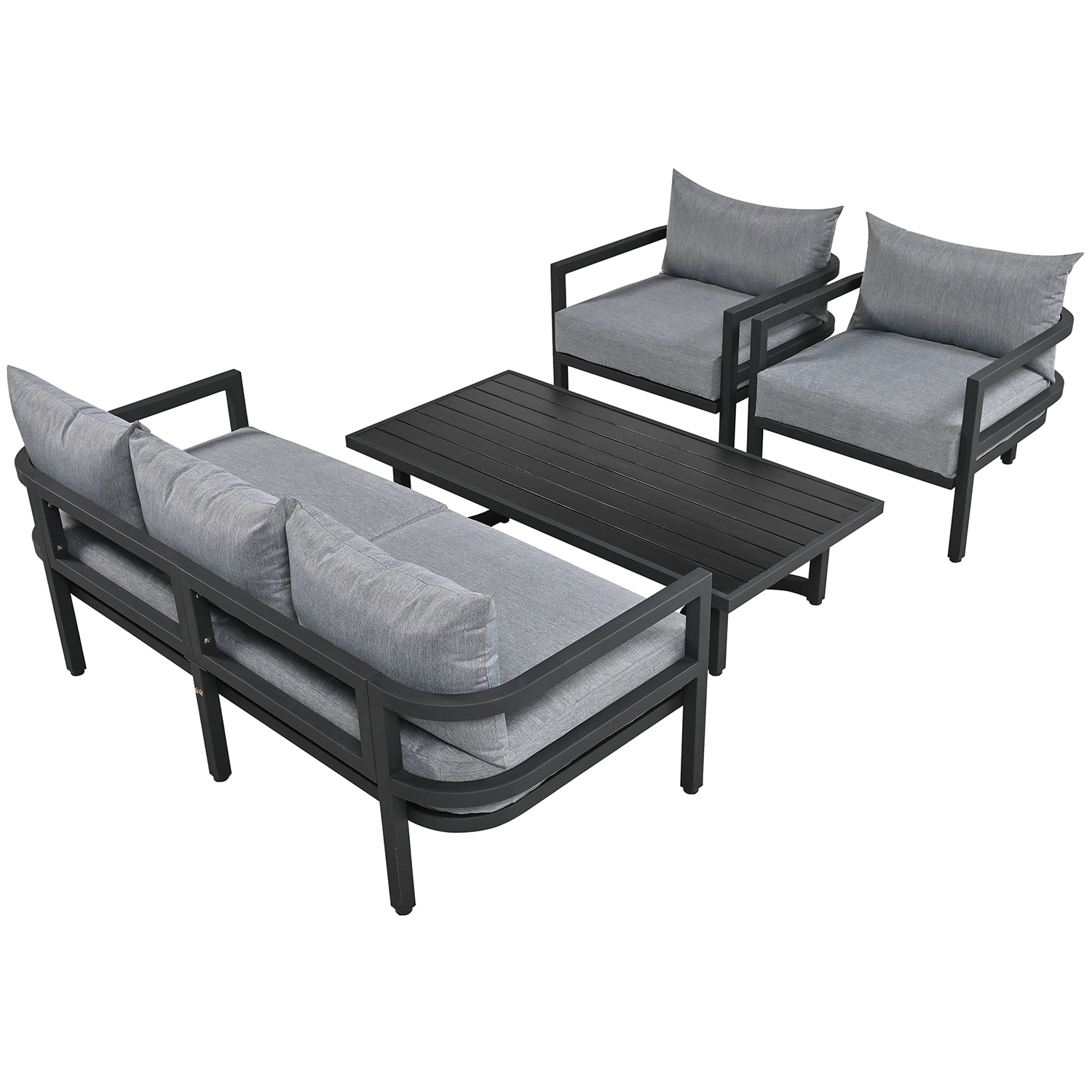 SINOFURN SYA020390GY Patio-Conversation-Sets - View #7
