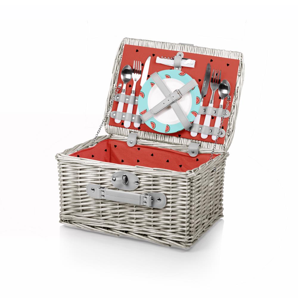 Picnic Time Atlanta Braves Promenade Picnic Basket Set