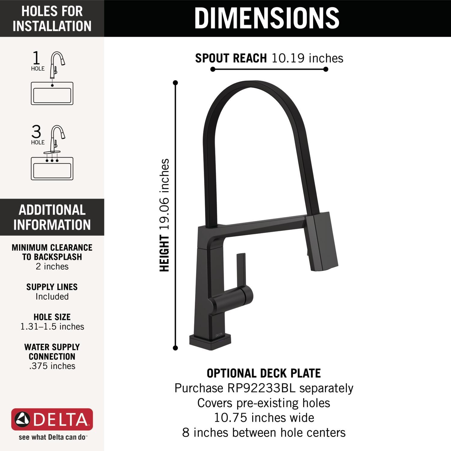 Delta 9693T-BL-DST Kitchen-Faucets - View #4