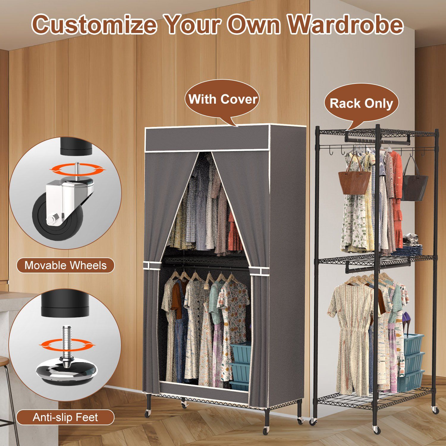 JUSHUA FL-HLXZ7U Garment-Racks - View #7