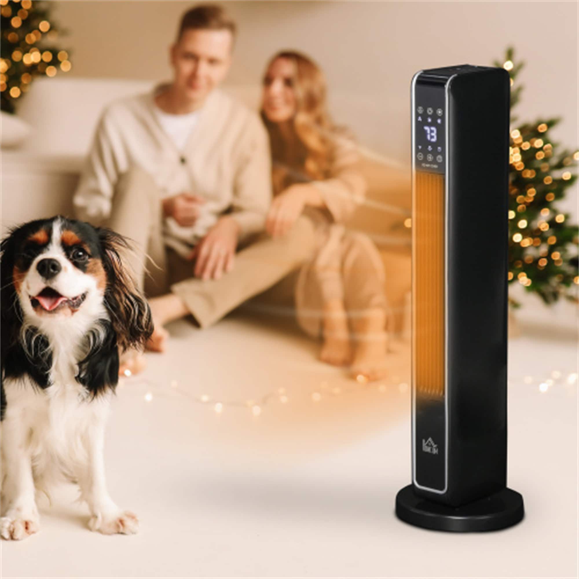 BABOOM Up to 1500-Watt Personal Indoor Electric Space Heater with Thermostat and Remote Included #BOM-EP21683-CO