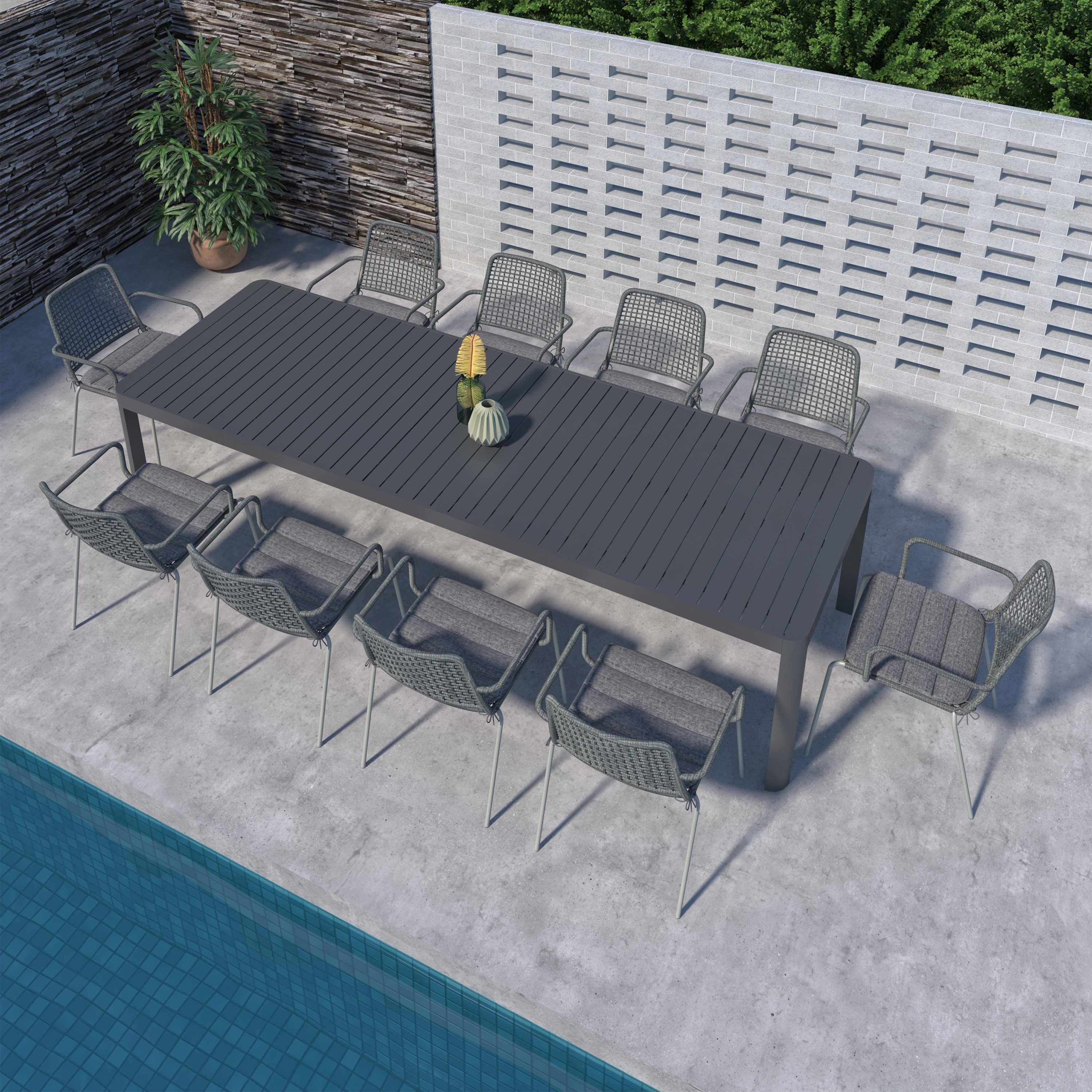 Amazonia LWS-CALXTG-10OBEGR Patio-Dining-Sets - View #3