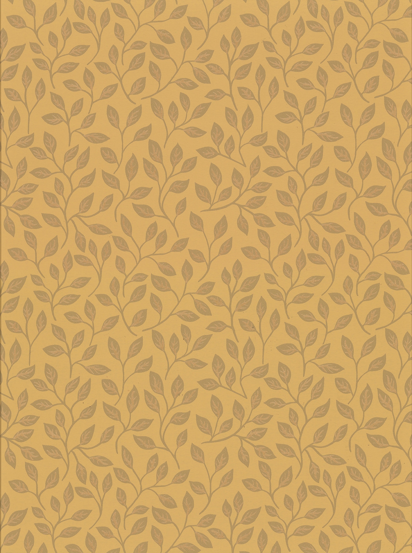 A-Street Prints 2948-33017 Spring 56.4-Sq. Feet Mustard Non-woven Ivy/Vines Unpasted Wallpaper