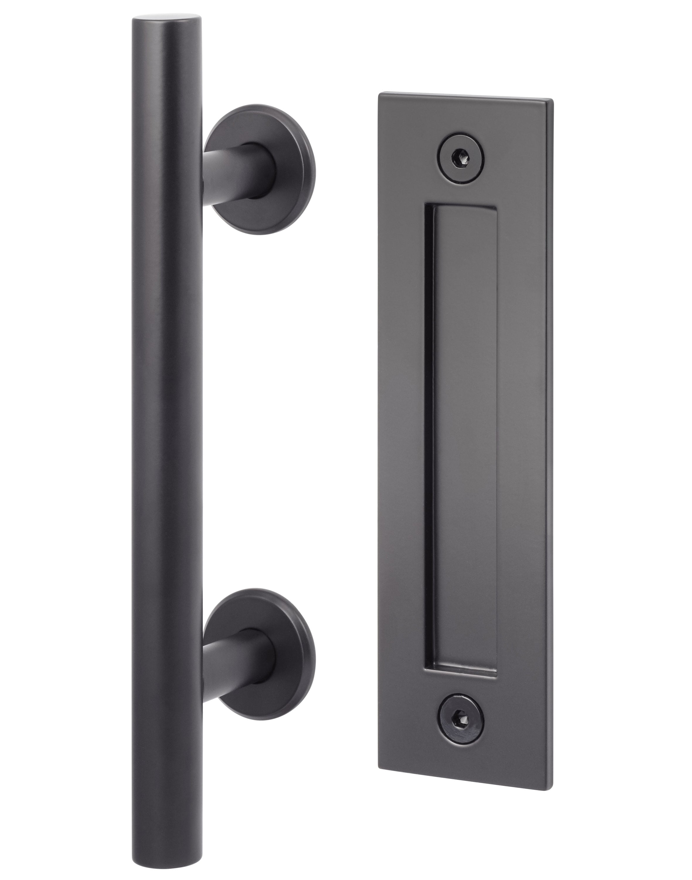 Door Handle Trim, wooden optic, fit for chrome door Handels, black