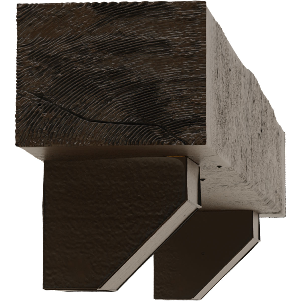 Ekena Millwork MANURC08X12X72ASBM Mantel-Shelves - View #4