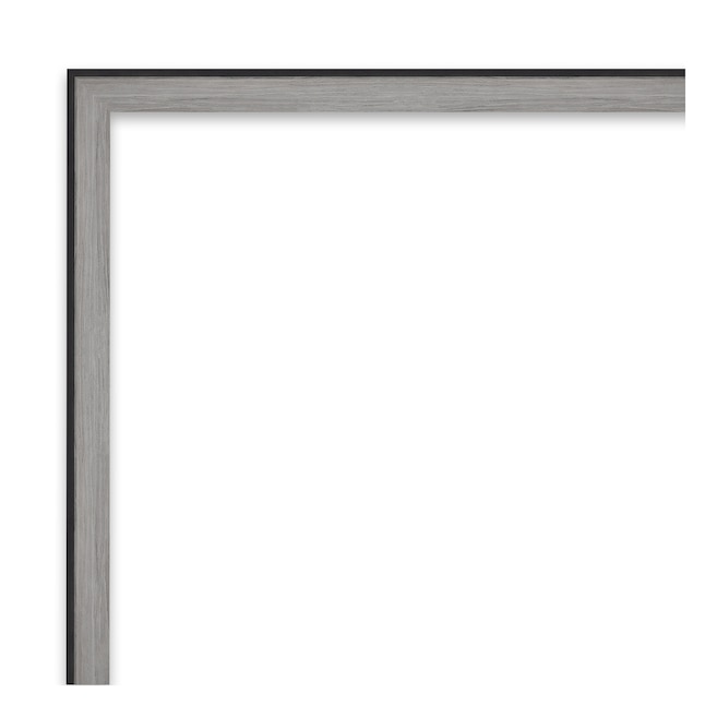 Amanti Art Outline Grey Narrow Frame 41.75-in x 31.75-in Matte Grey ...