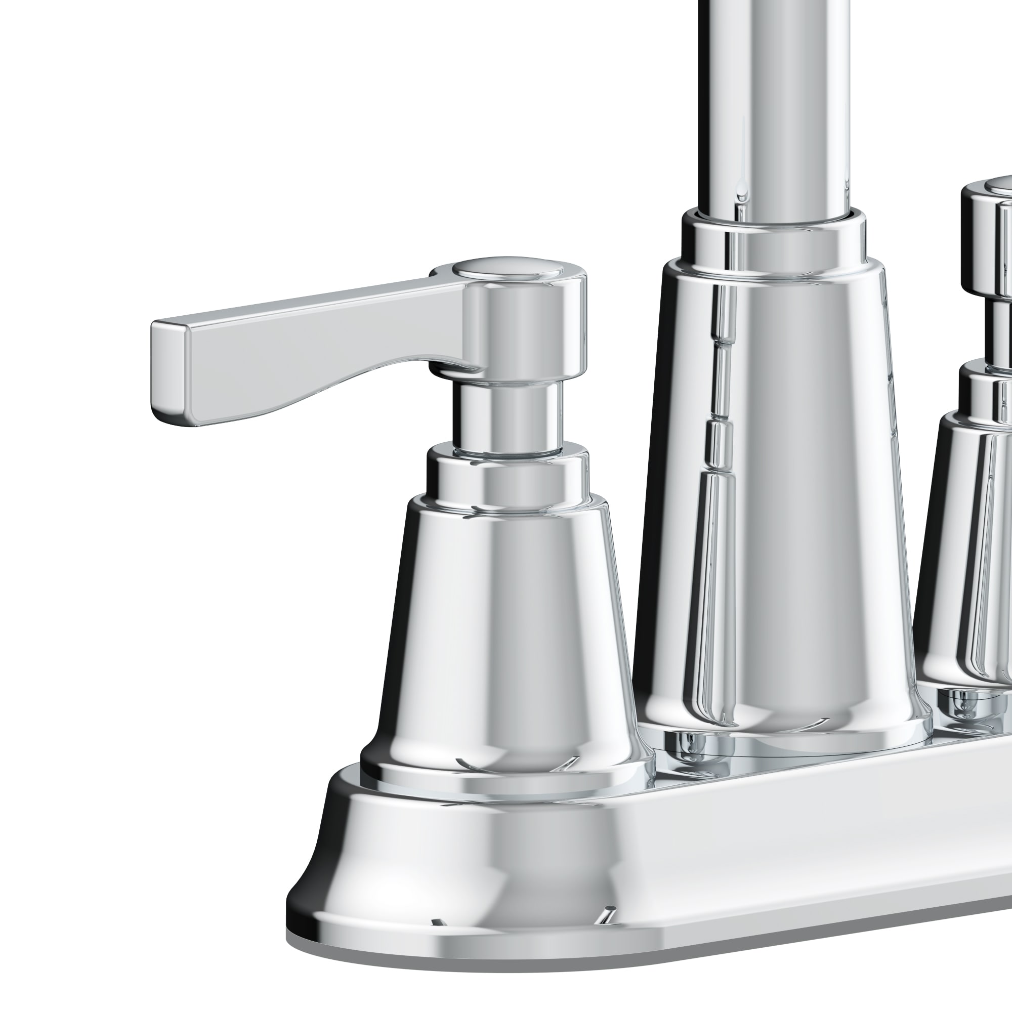 Allen Roth Townley Polished Chrome 4 In Centerset 2 Handle Watersense Bathroom Sink Faucet 8746