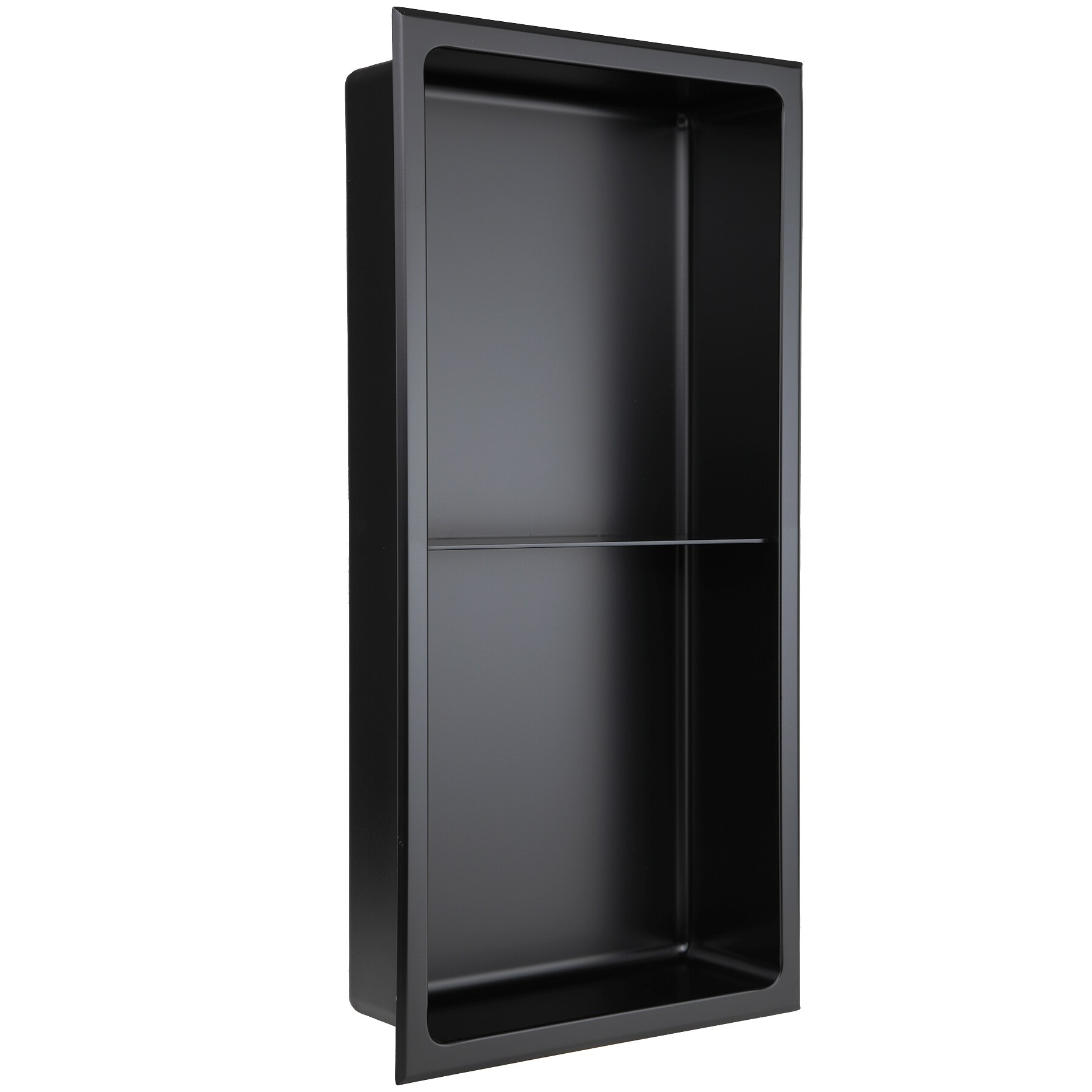 AKDY 12-in x 24-in Matte Black Stainless Rectangular Shower Niche in the Shower  Shelves & Accessories department at