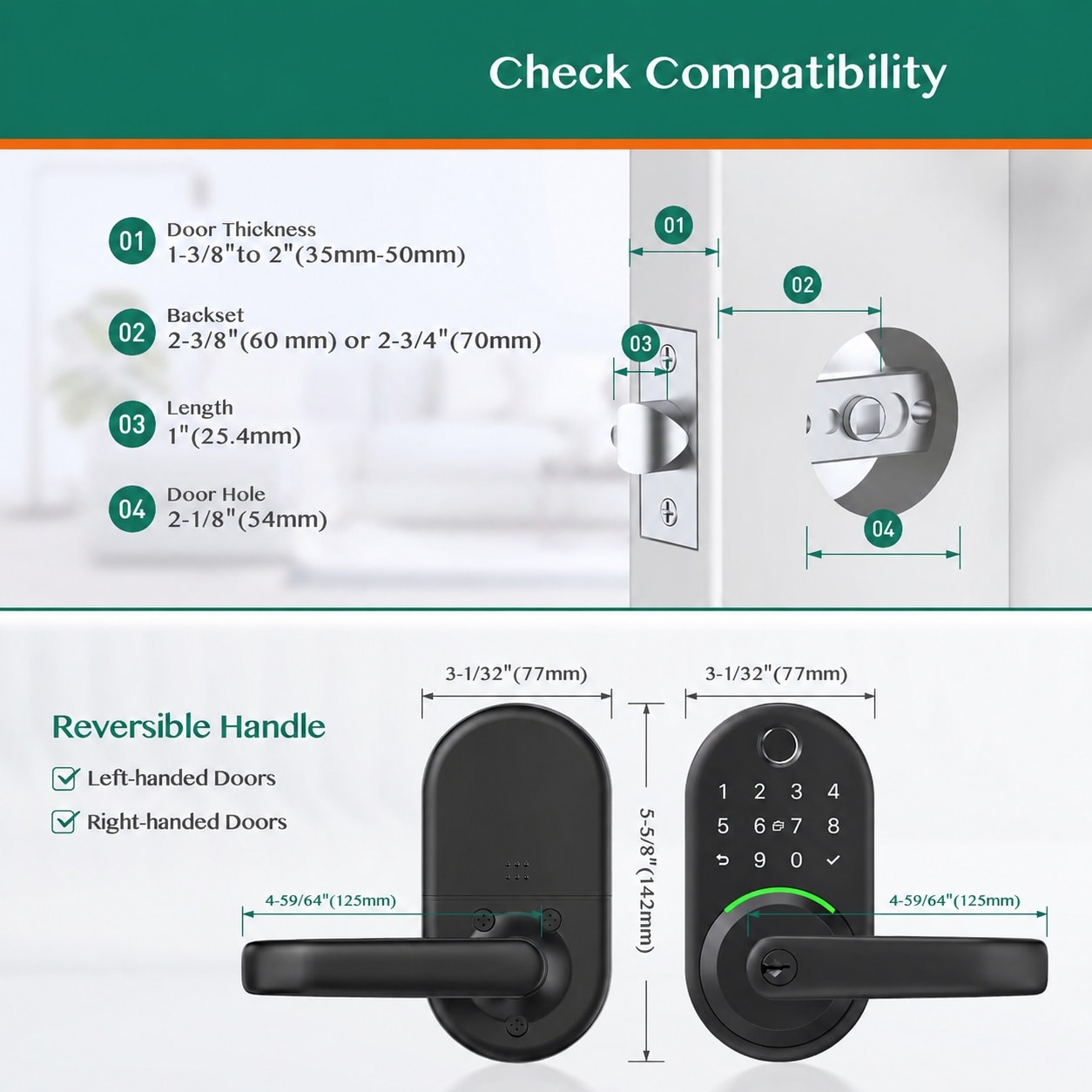Phewnyzo LPW0803W206 Electronic-Door-Locks - View #5