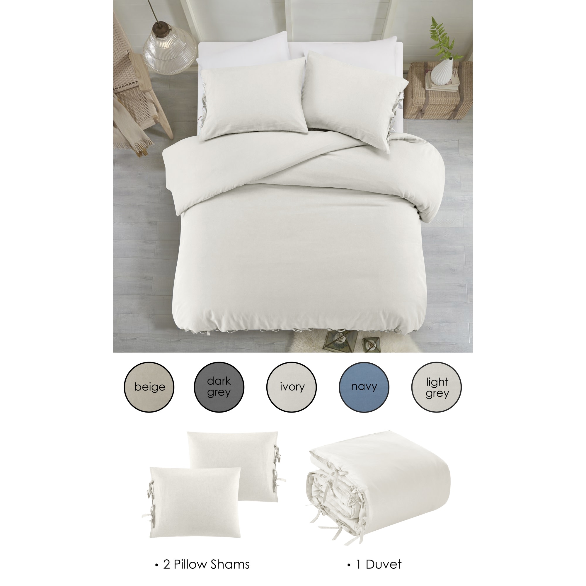 Grace Living GDS358-31IVK-LS Comforters-And-Bedspreads - View #3