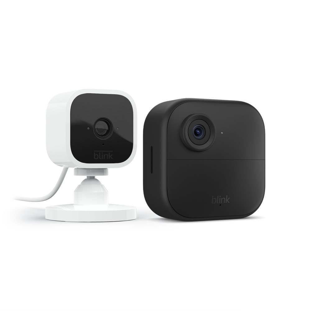 Shop Blink Outdoor Camera (4th Gen) + Mini (White) Smart Security Camera  System at