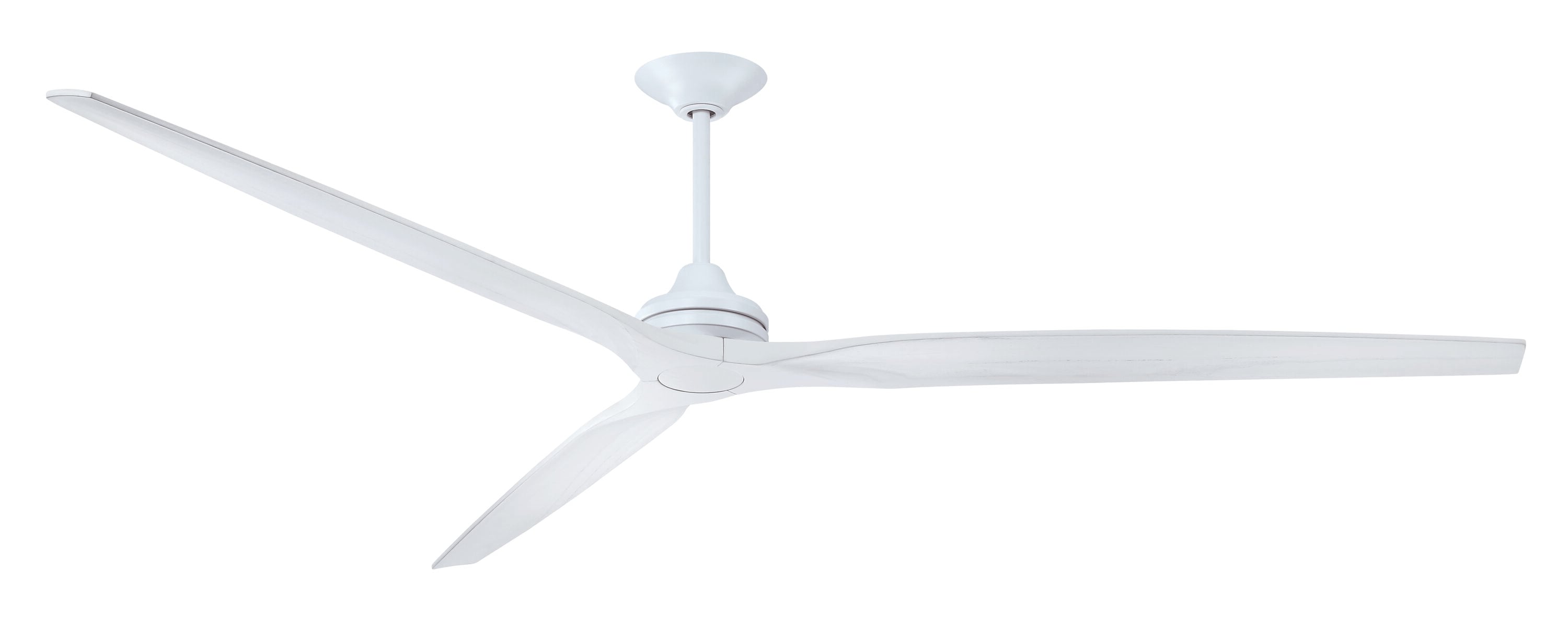 Fanimation Spitfire 96-in Matte White with White Washed Blades Indoor ...